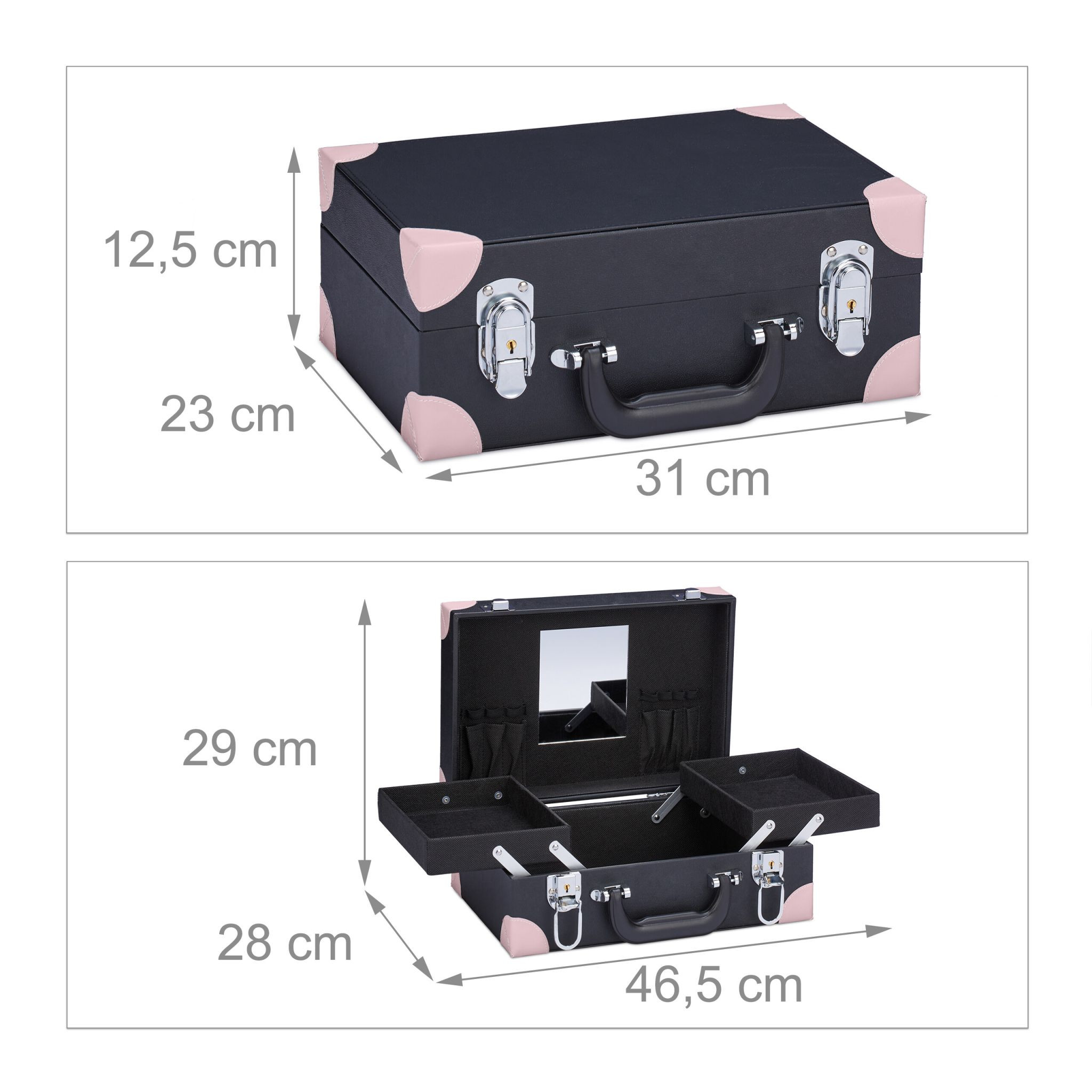 Kosmetikbox mit Spiegel