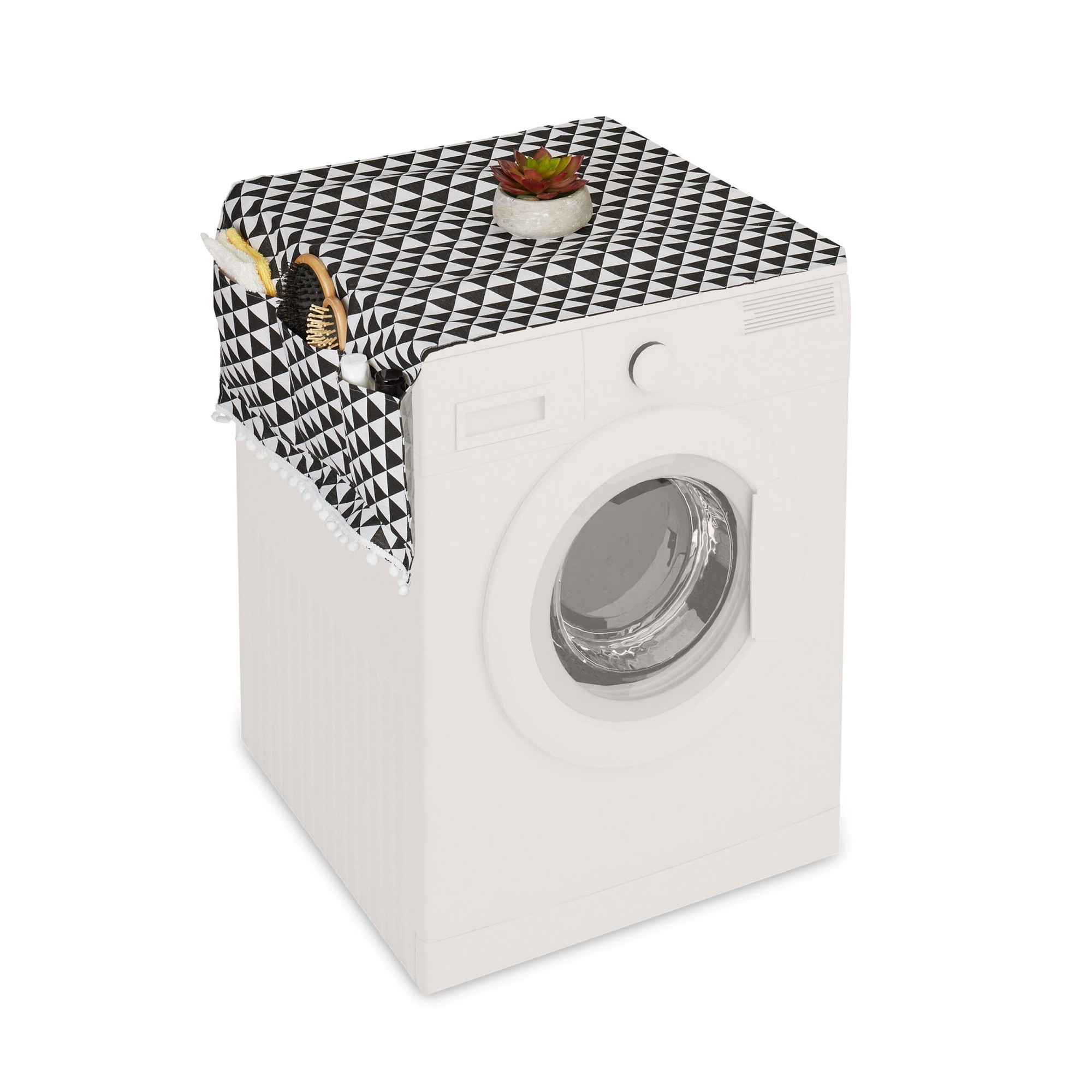 Washing machine pad with pockets