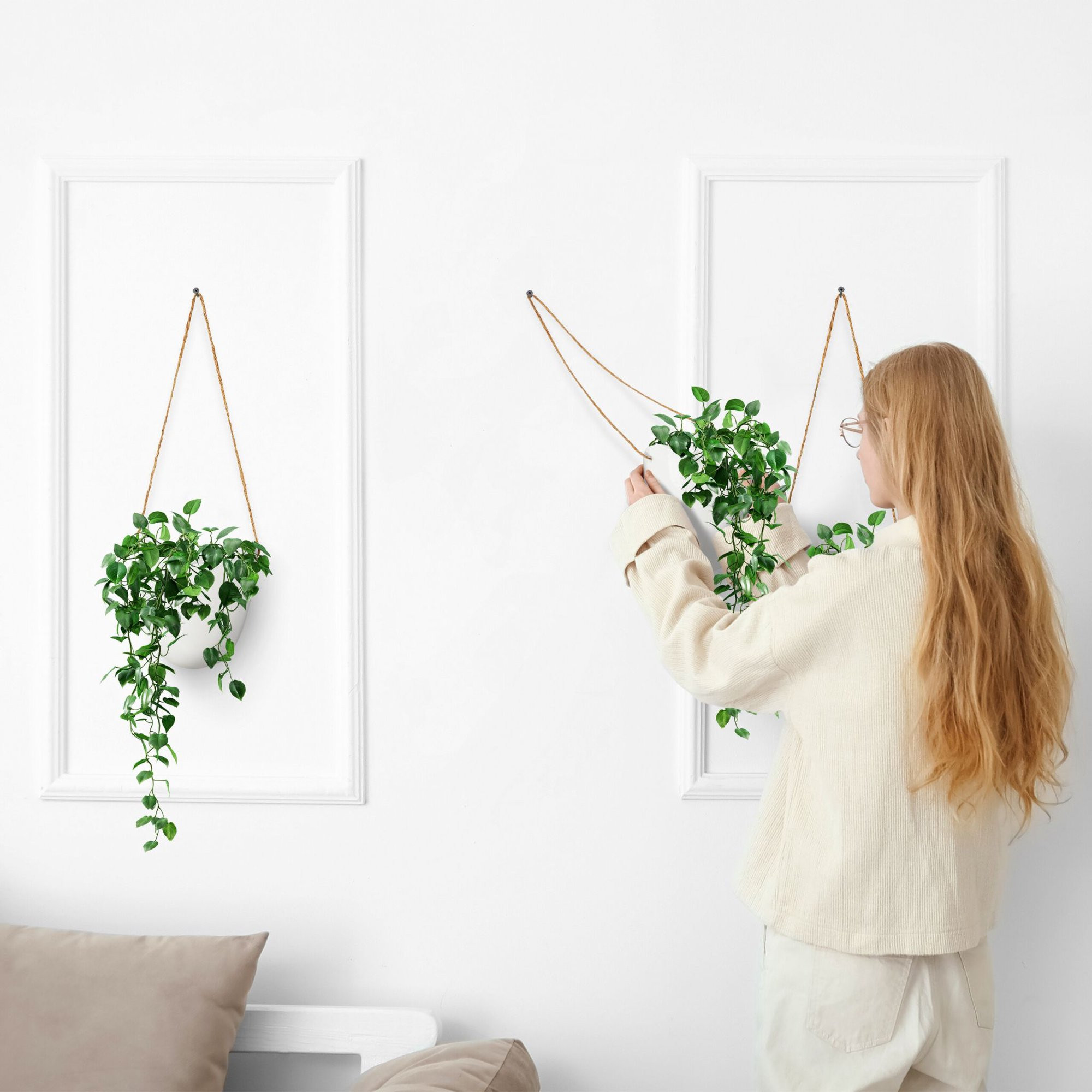 Vase mural suspendu - lot de 3