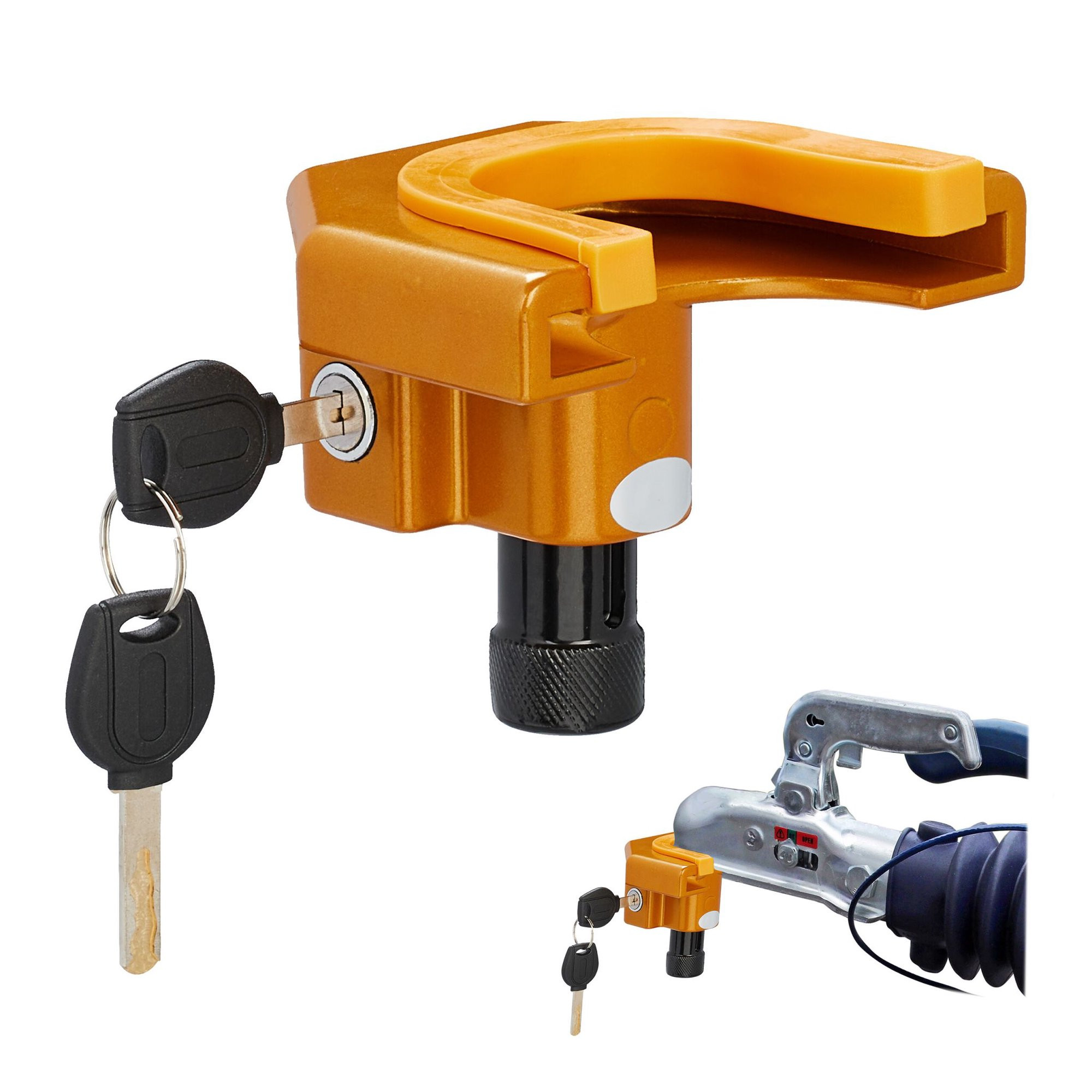 Trailer lock for passenger car