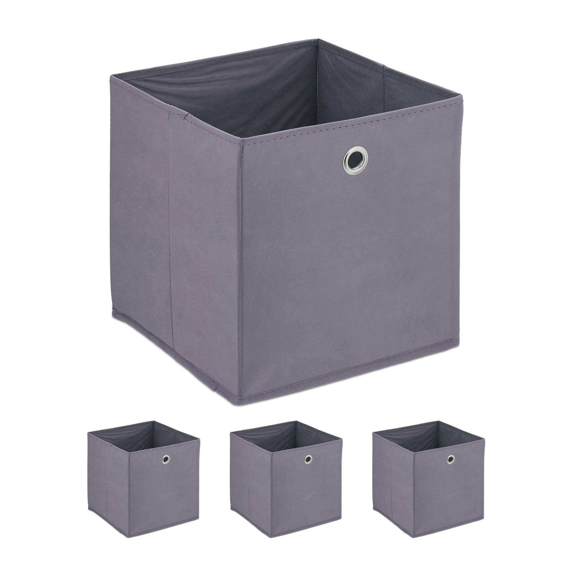 Gray storage box - 4 pcs