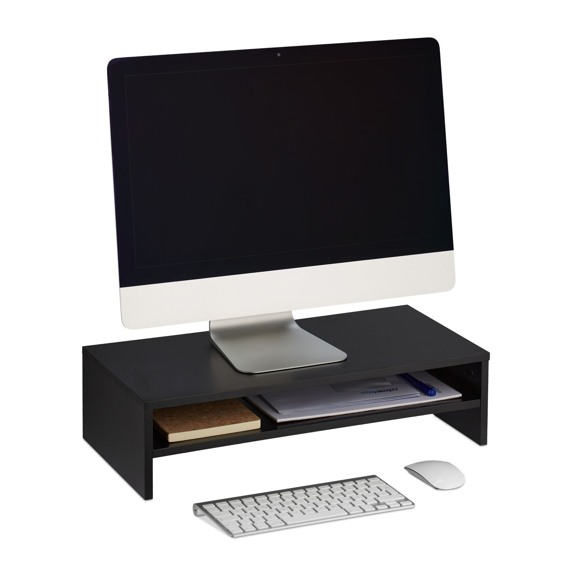Monitorstandaard met extra plank