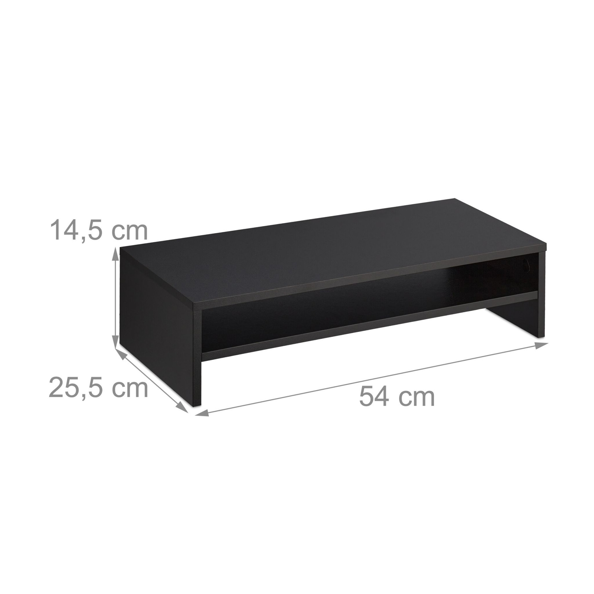 Monitorstandaard met extra plank