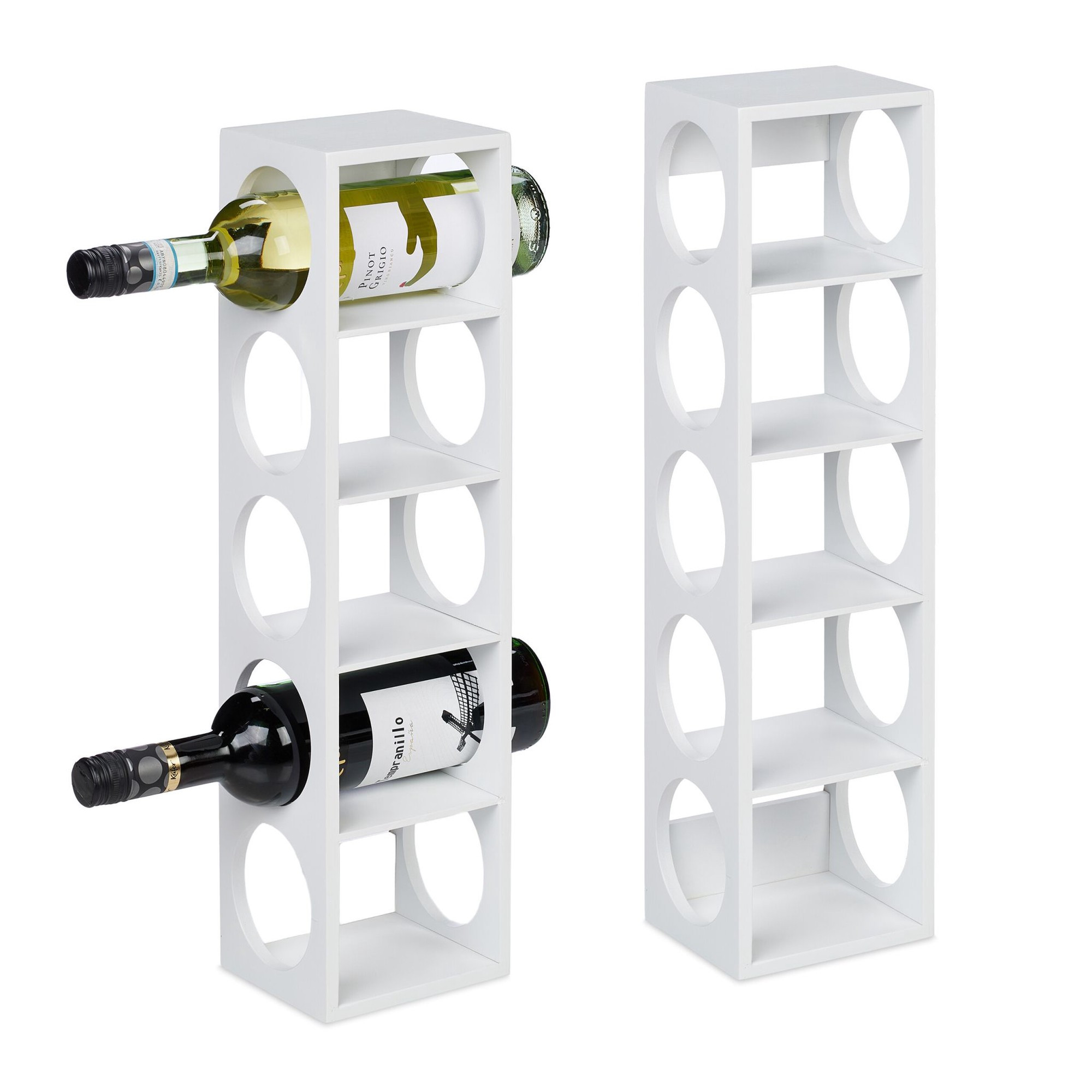 Witte wijnrekset van 2