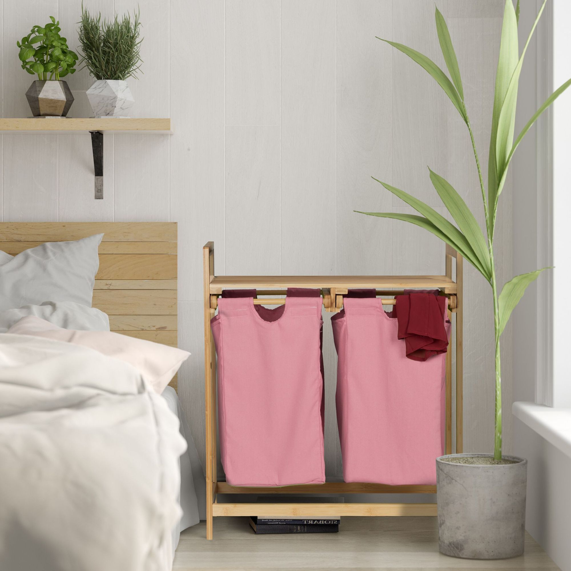 Bamboe wasmand plank