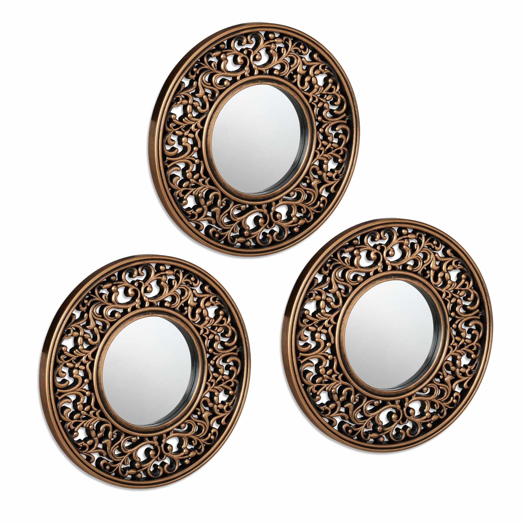 Decoratieve spiegelset van 3