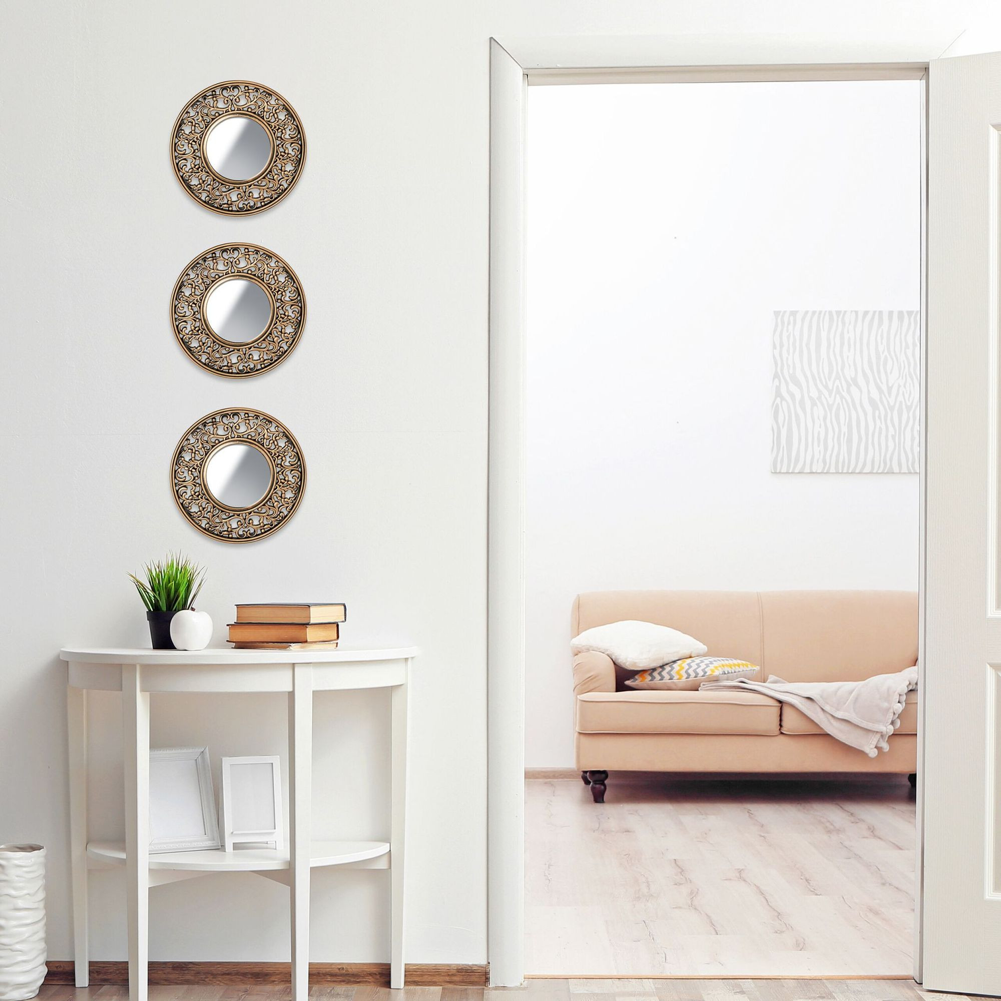 Decoratieve spiegelset van 3