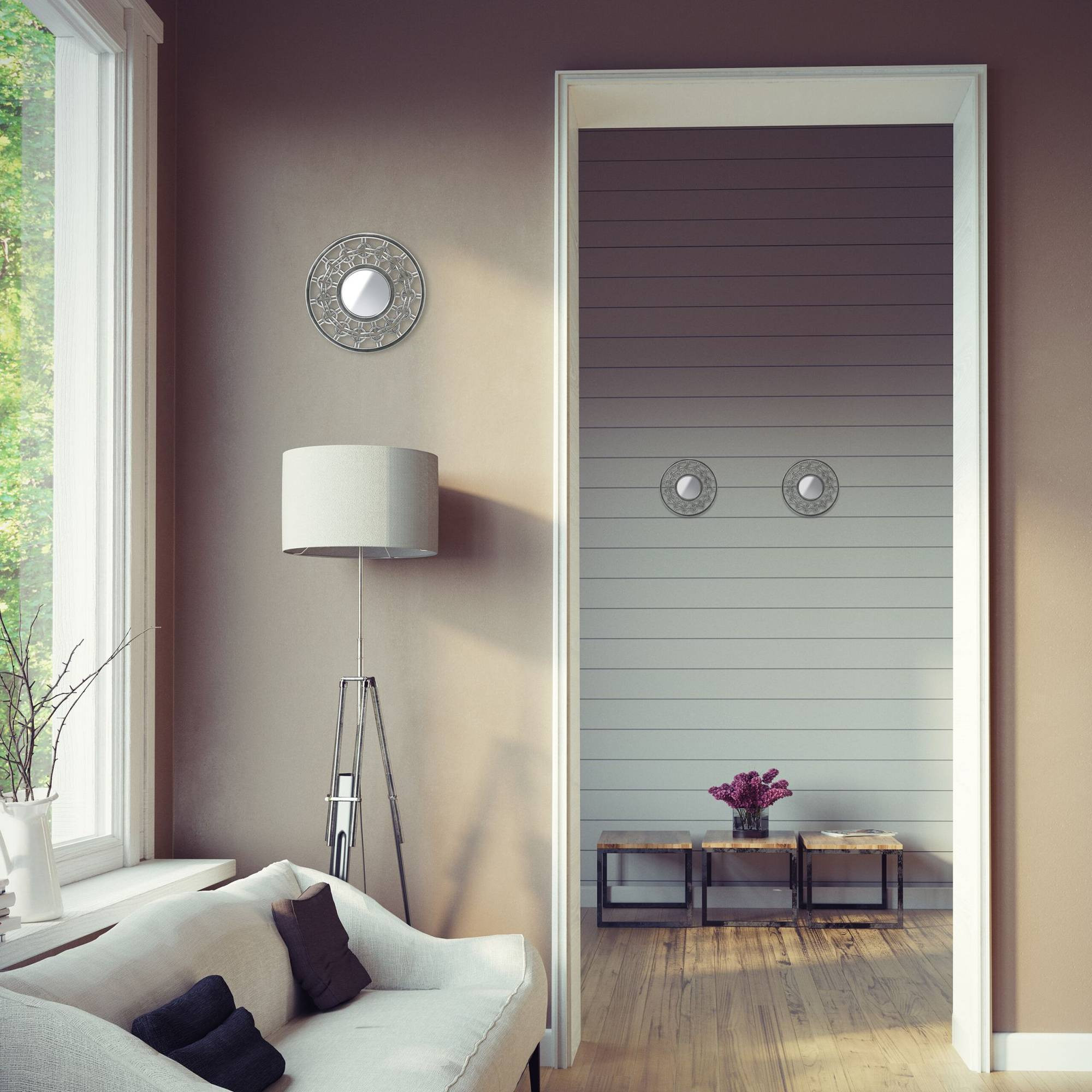 Conjunto de 3 espelhos decorativos