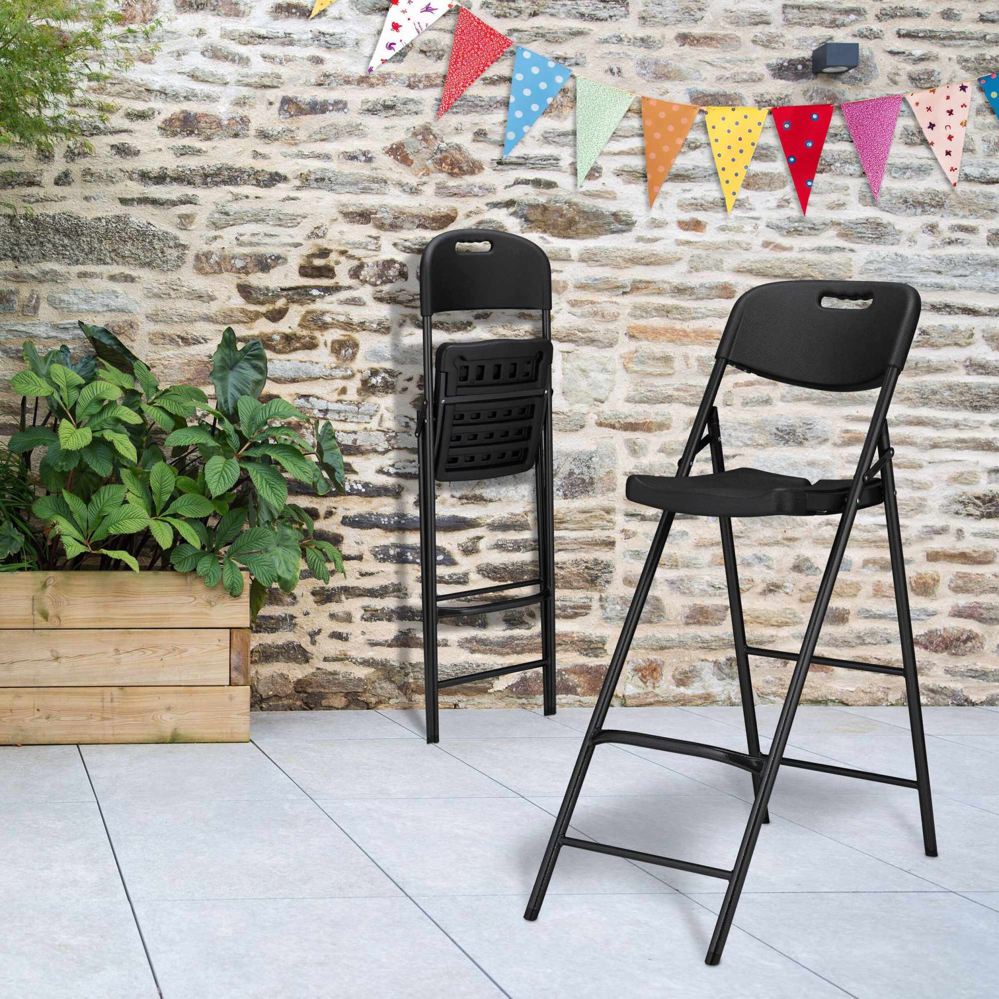 Table de balcon aspect bois
