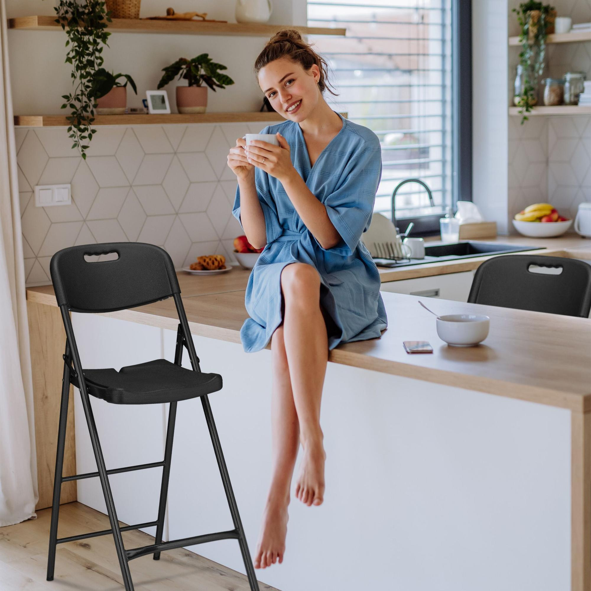 Table de balcon aspect bois
