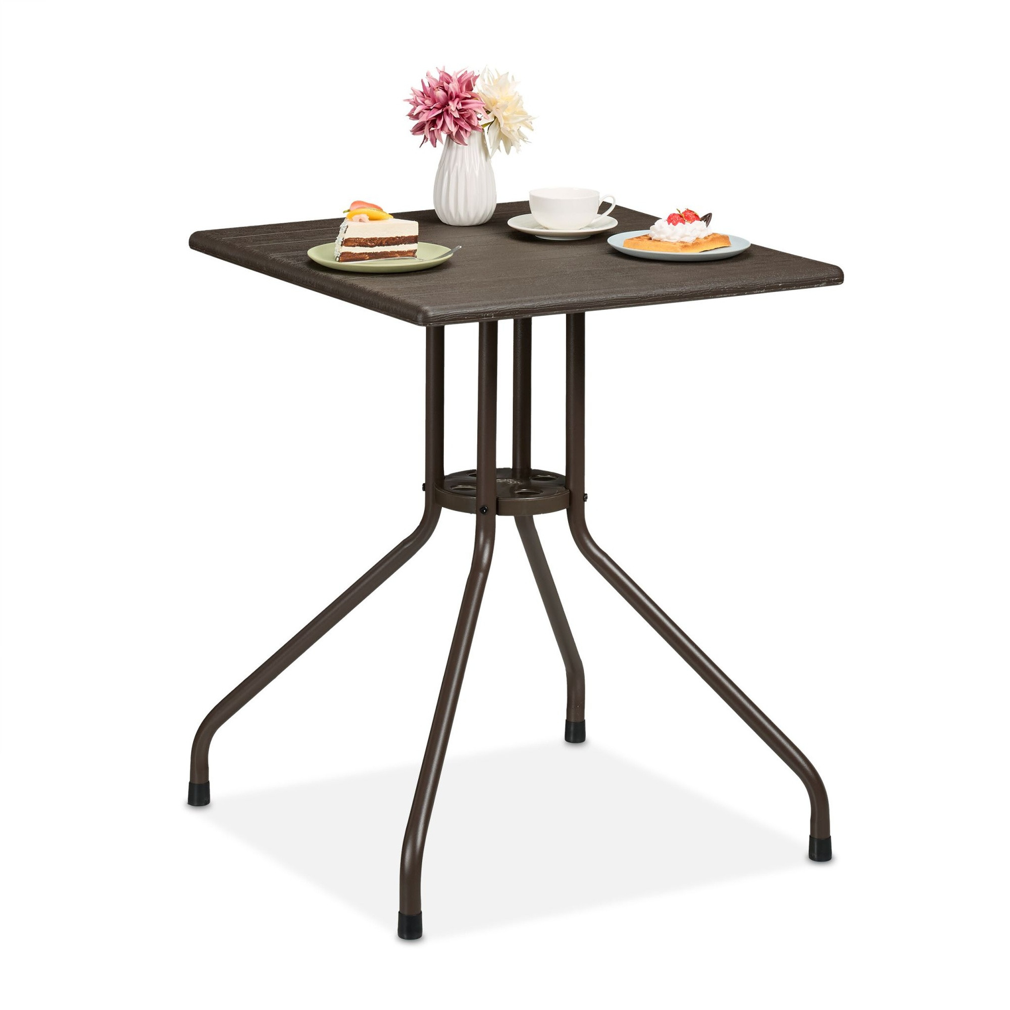 Mesa retangular para jardim
