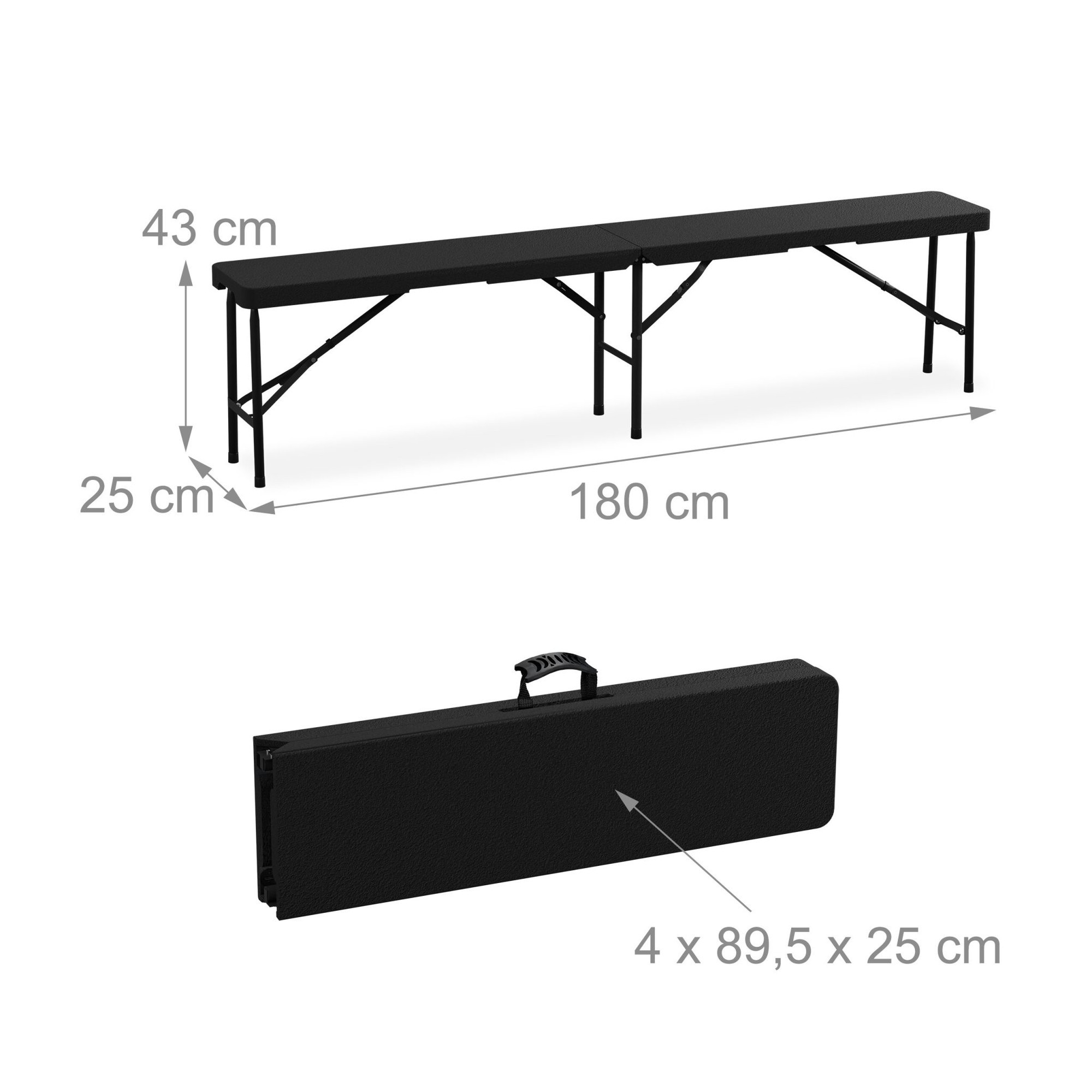 Ensemble de bancs à bière de 2 180 cm