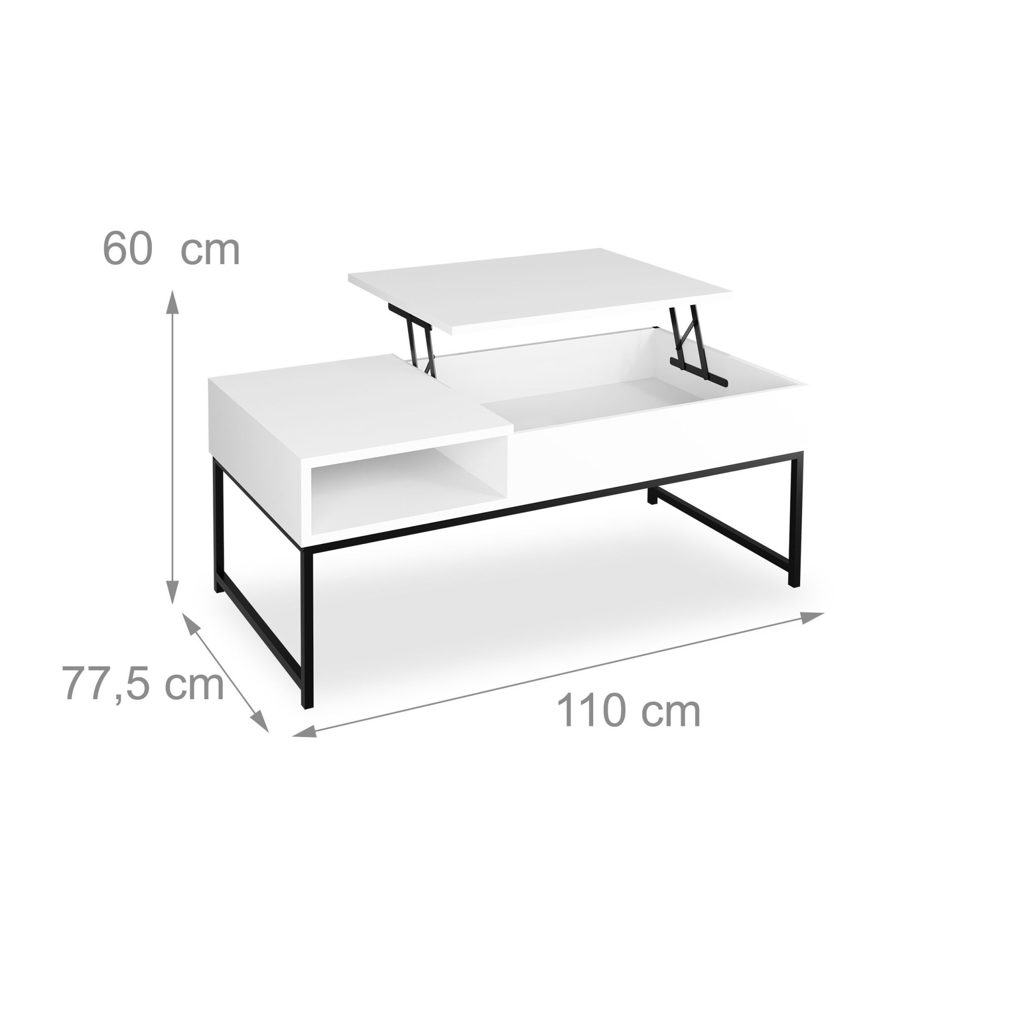 Mesa de centro dobrável