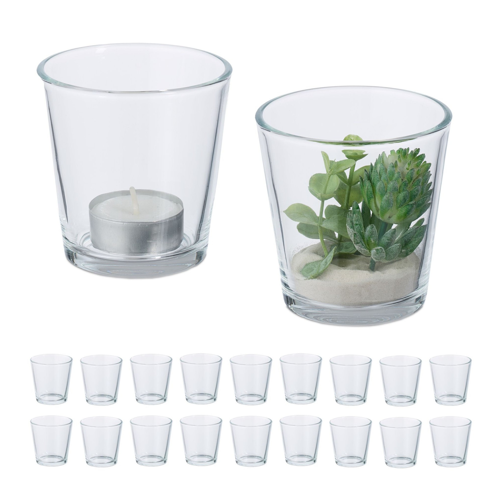 Wärmekerzengläser 20er Set