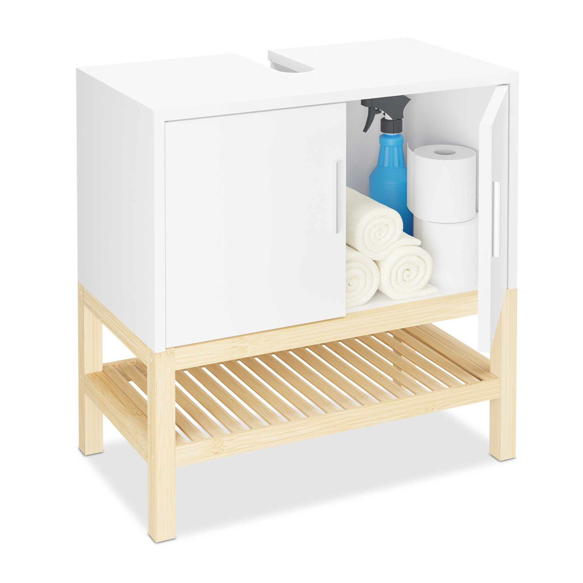 Mobile lavabo con ripiano
