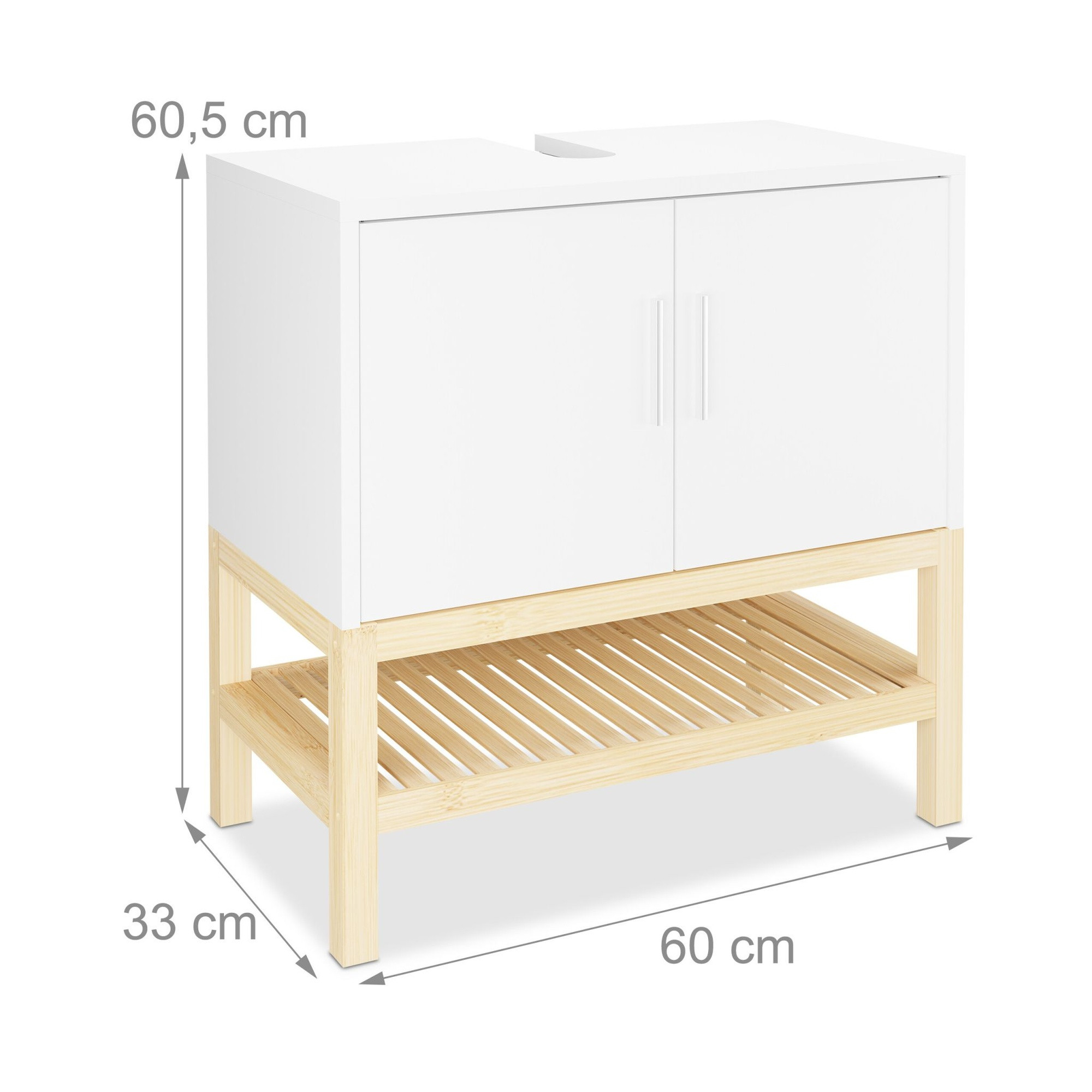 Mobile lavabo con ripiano