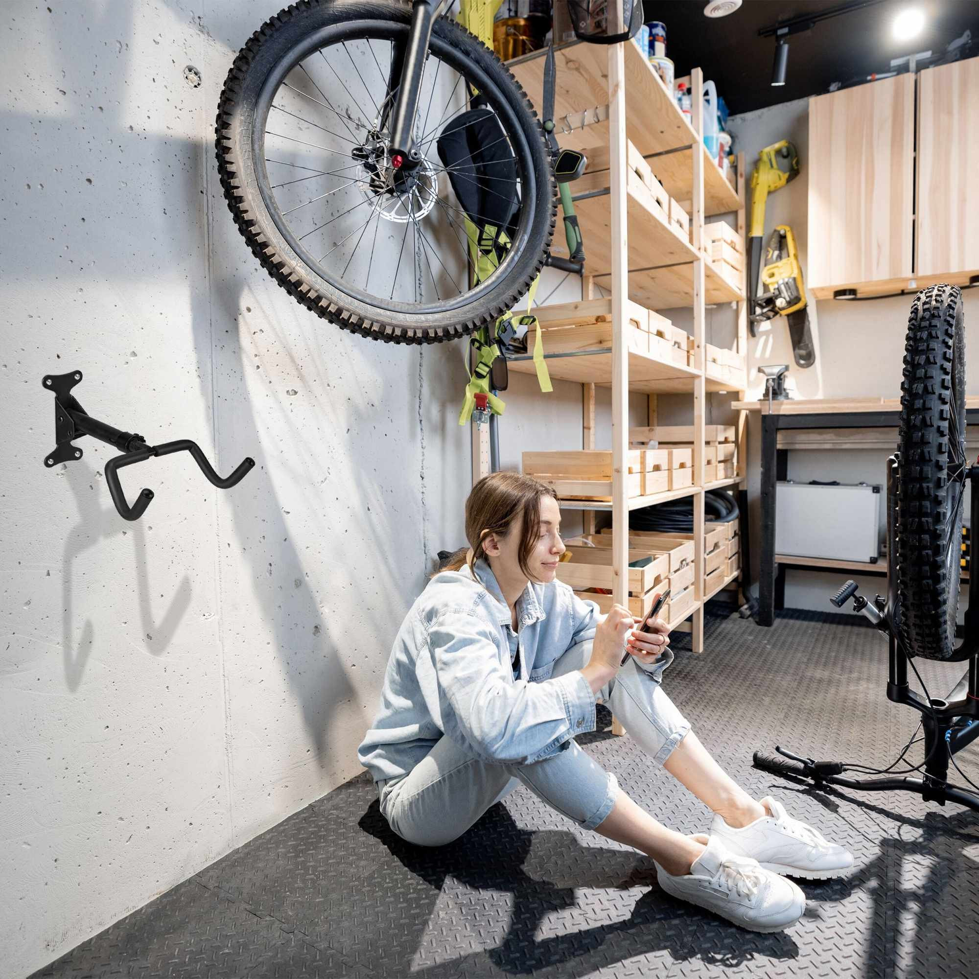 Support mural pour vélo pliant
