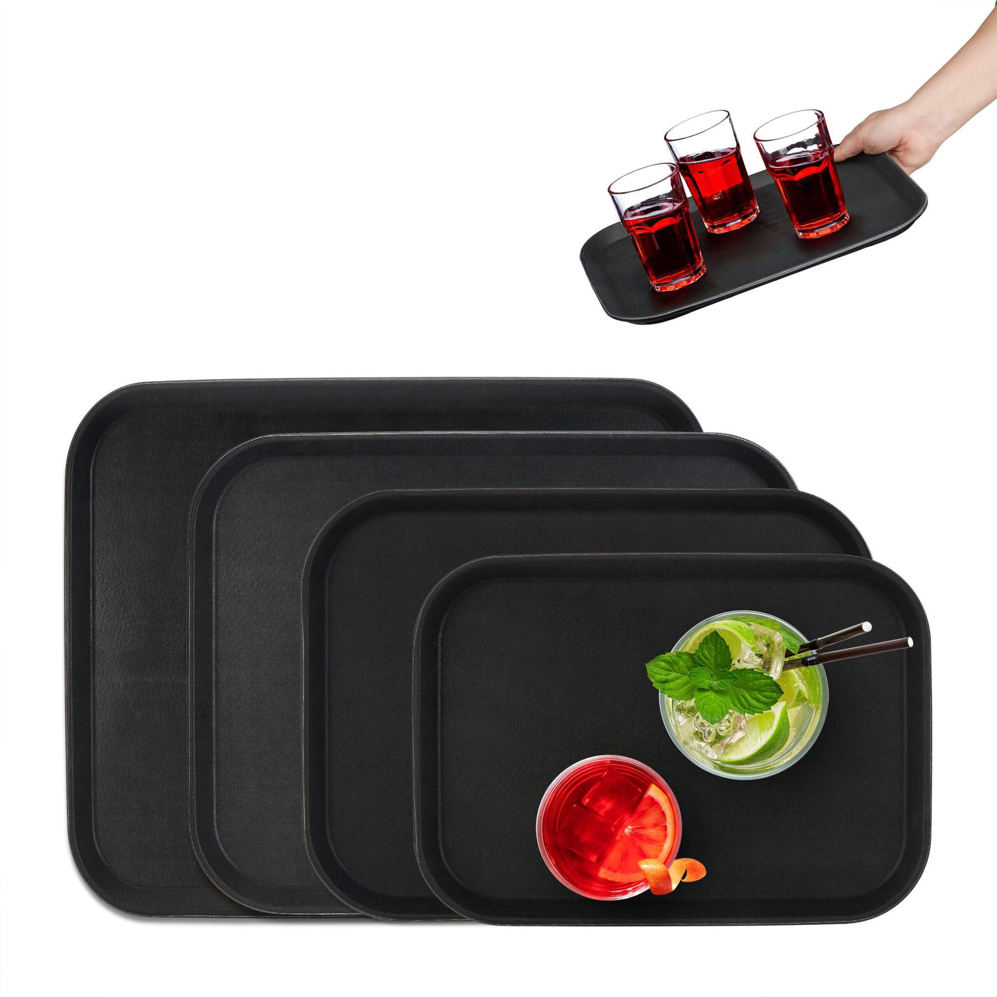 Serviertablett-Set mit 4 Größen