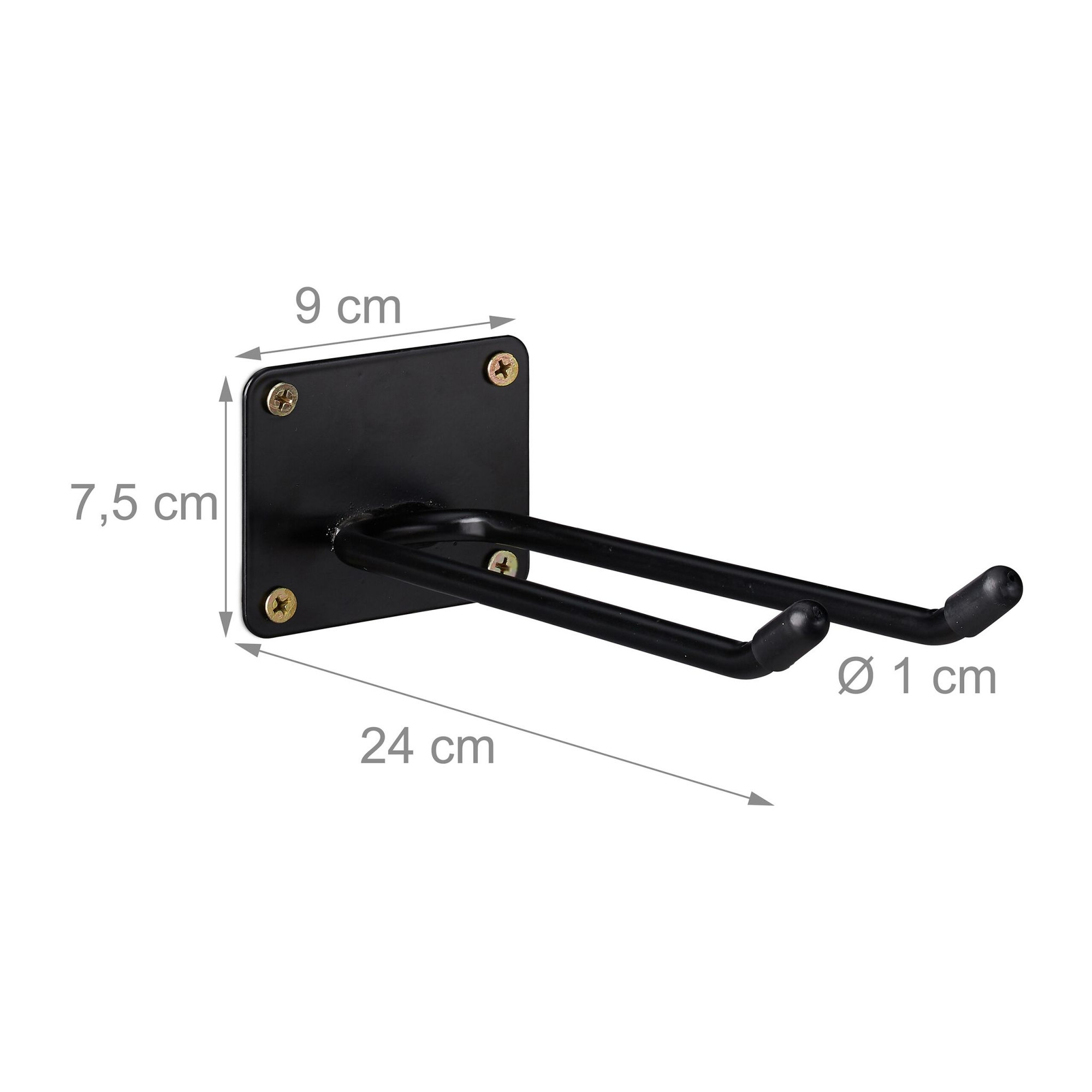 Long wall hook set of 2