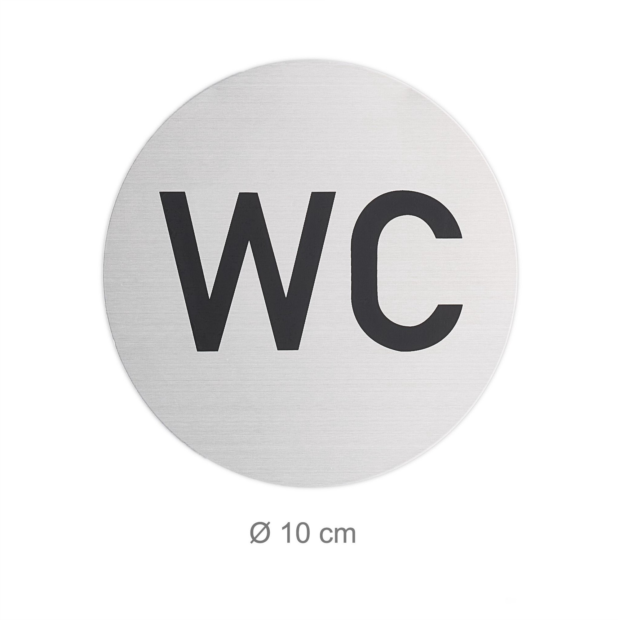 set di 4 cartelli WC autoadesivi