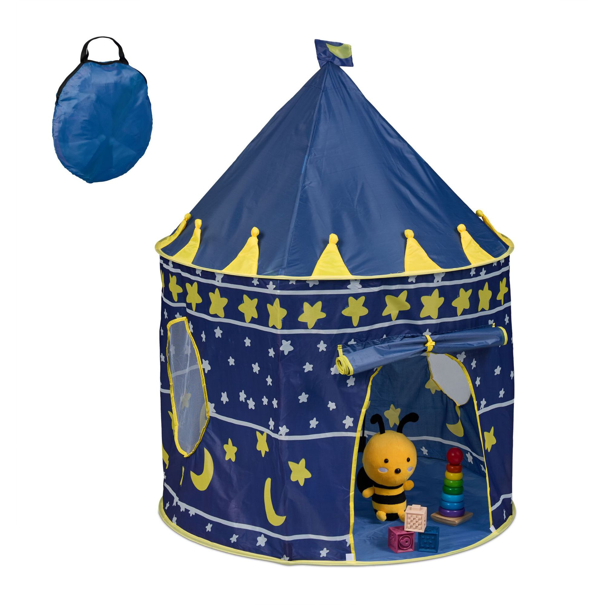 Tenda de brincar com lua e estrelas