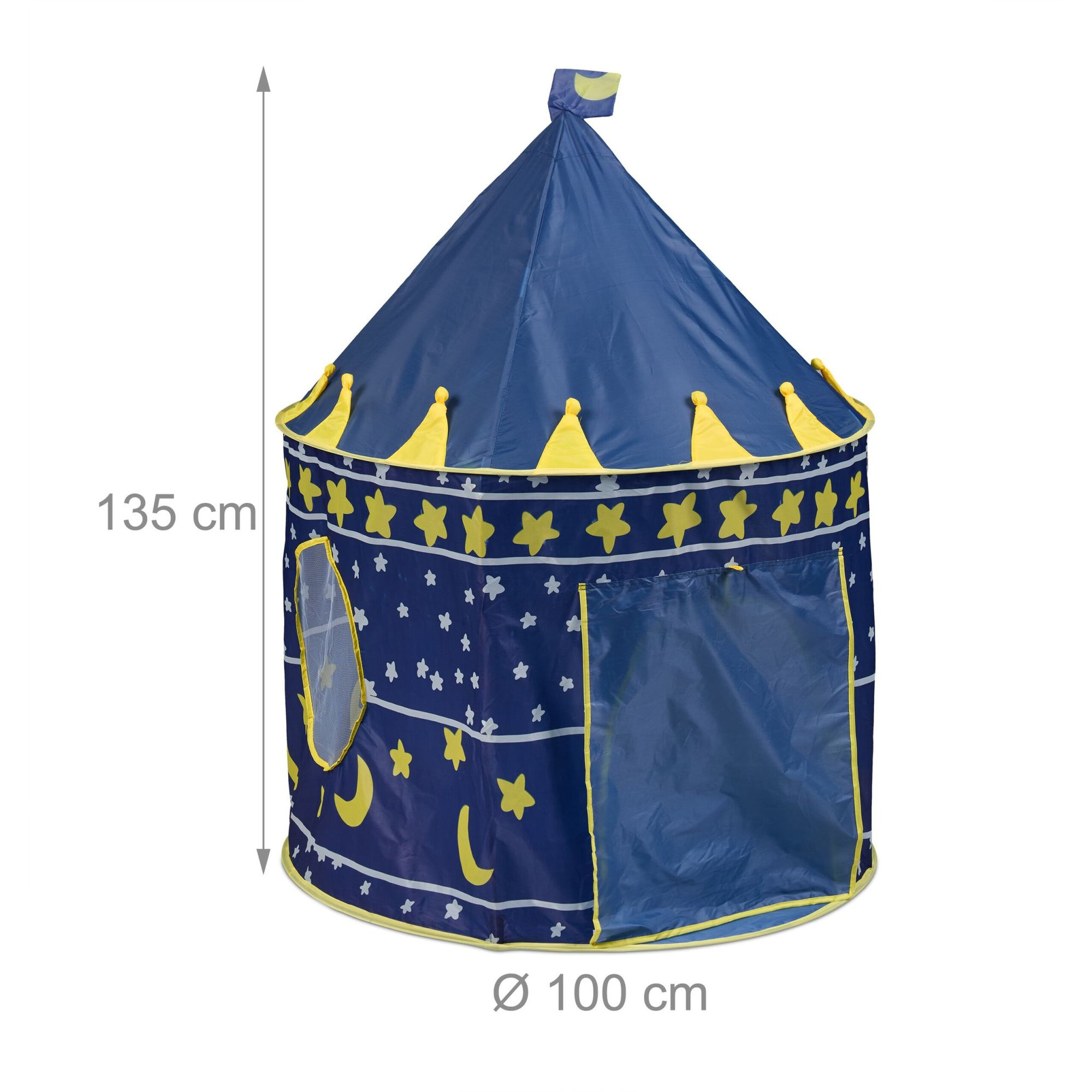 Tenda da gioco con luna e stelle