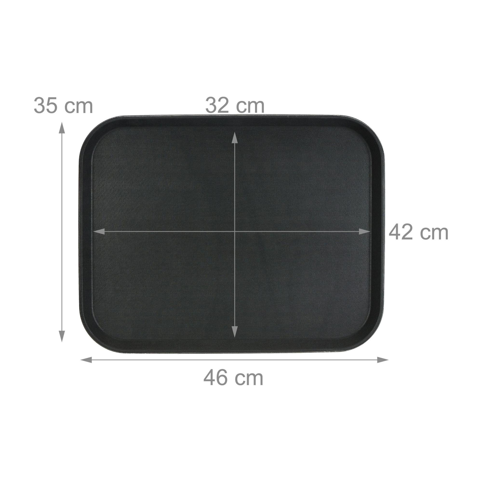 3er-Set Serviertabletts 46 x 35 cm