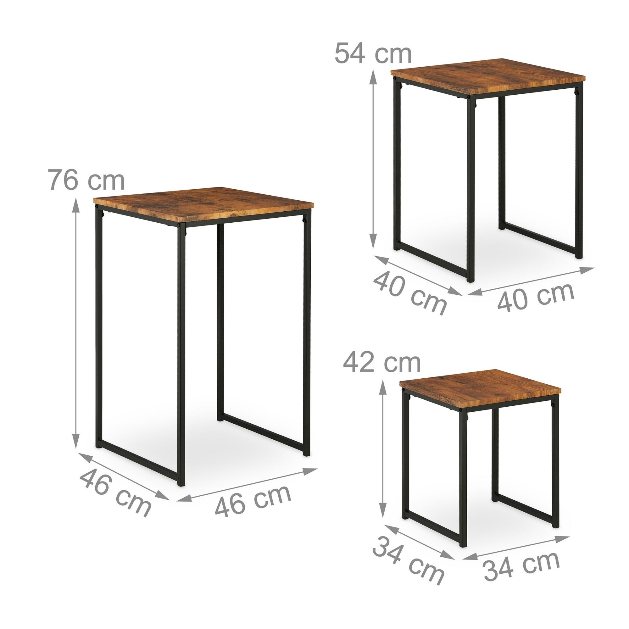 Ensemble de 3 tables d'appoint
