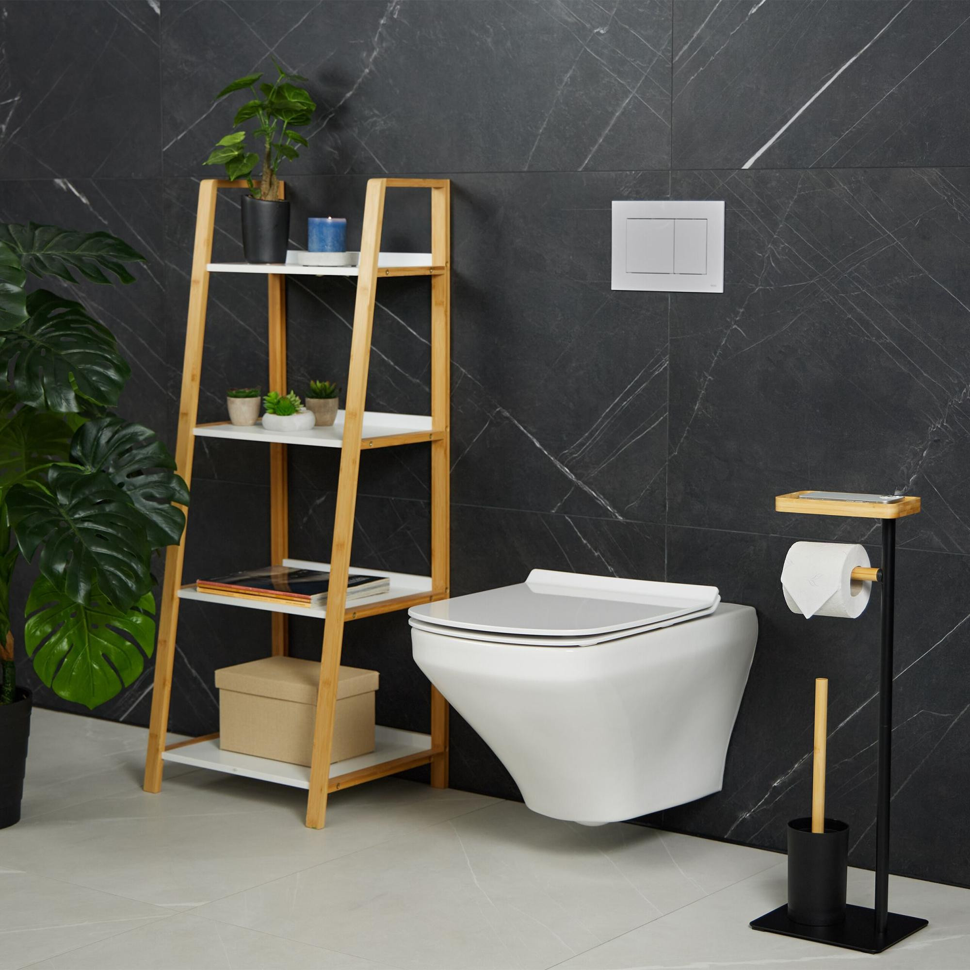 Cadeira de WC em bambu e ferro