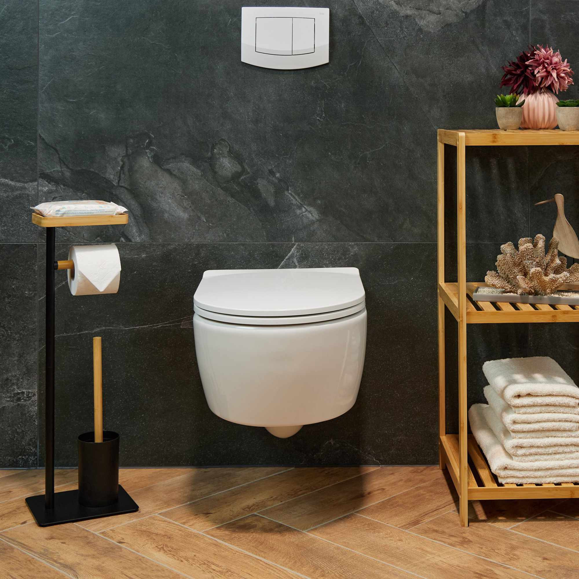 Cadeira de WC em bambu e ferro