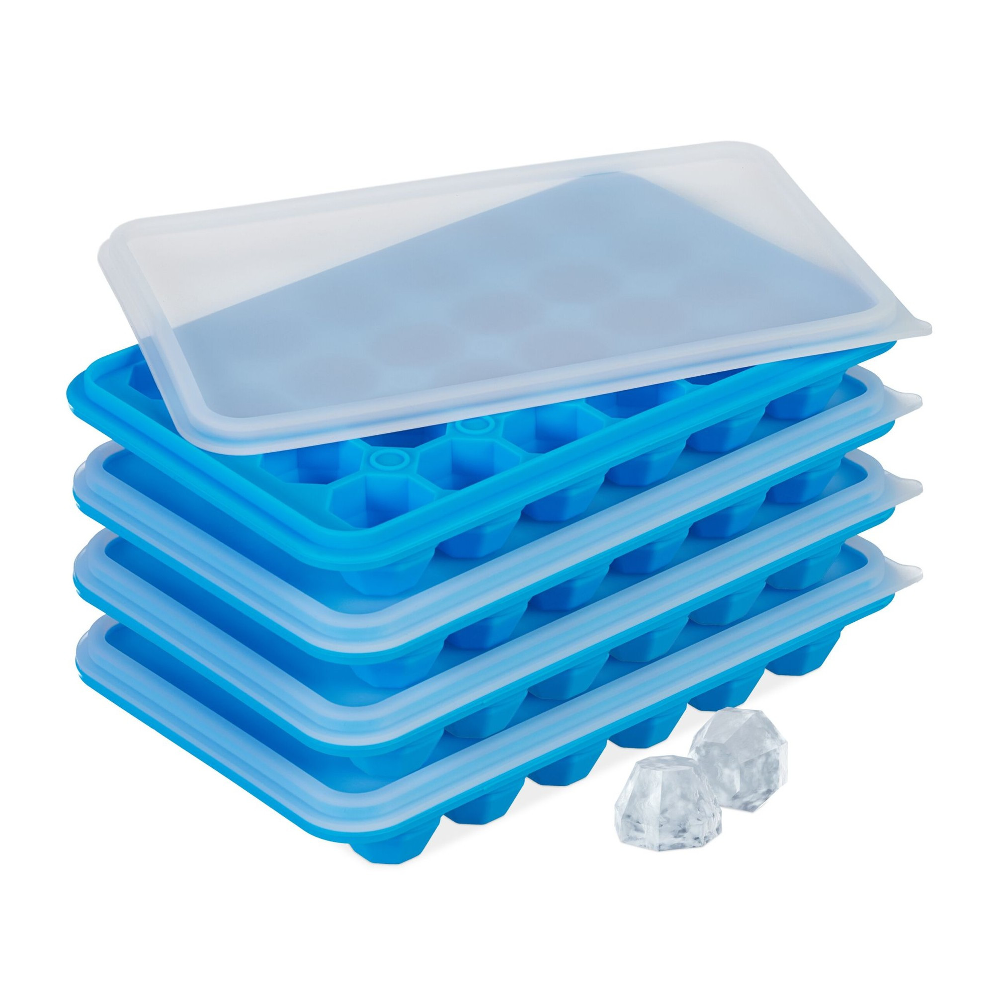 Eiswürfelform 4er Set Diamanten