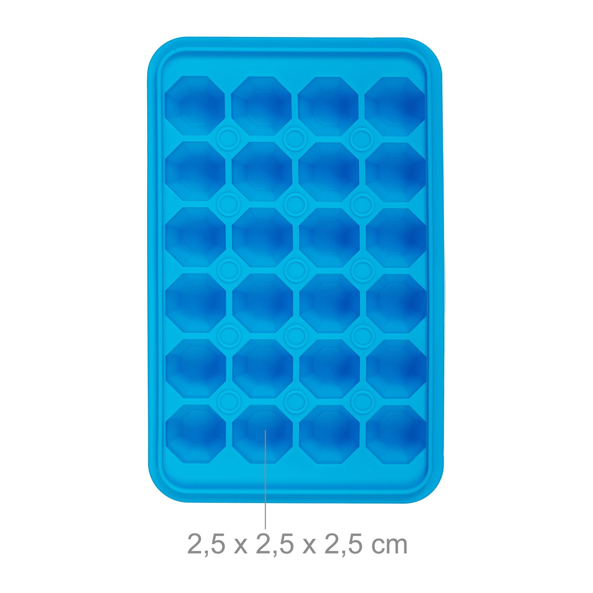 Ice cube molds set with 3 diamonds