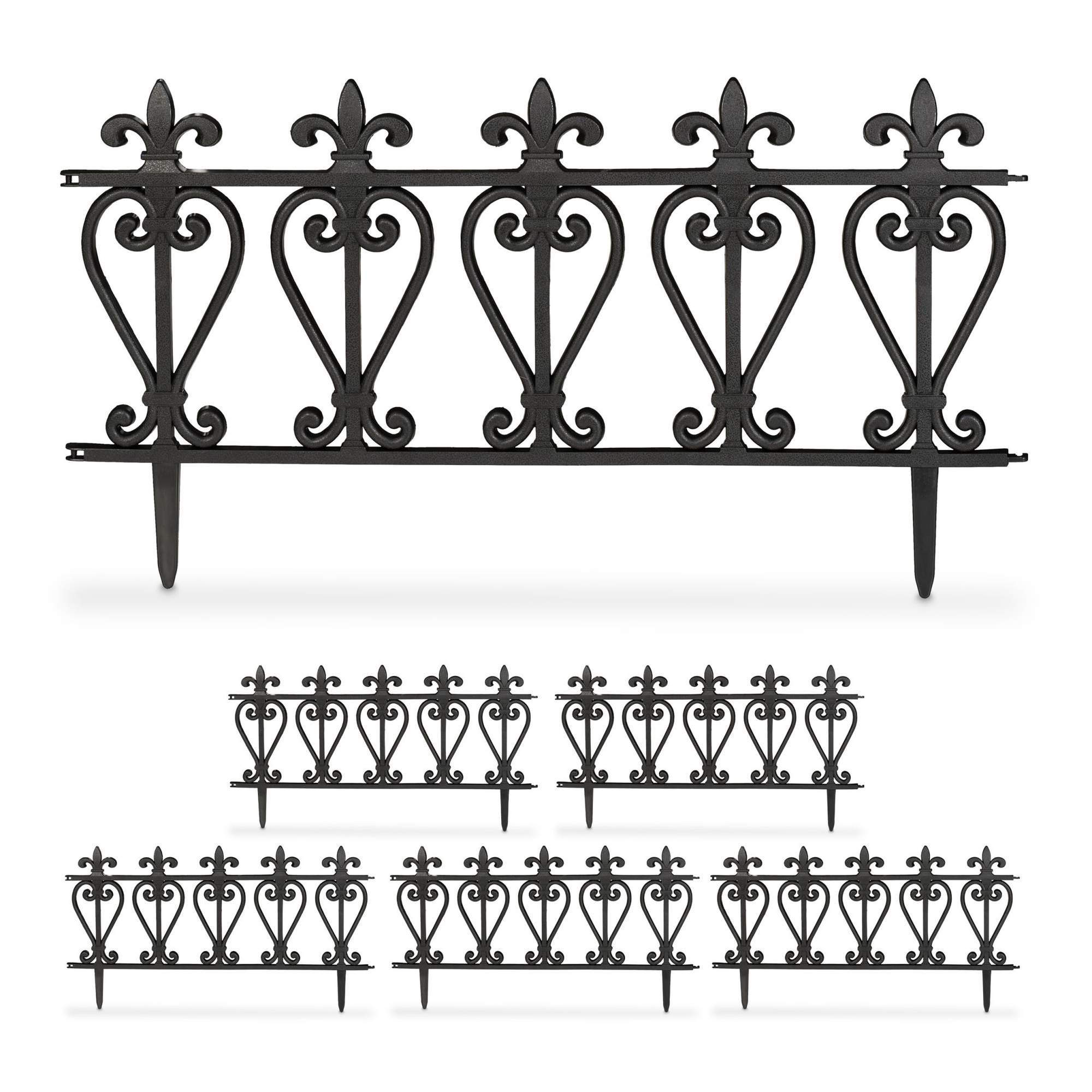 Bed edge strips in plastic, 6 pcs