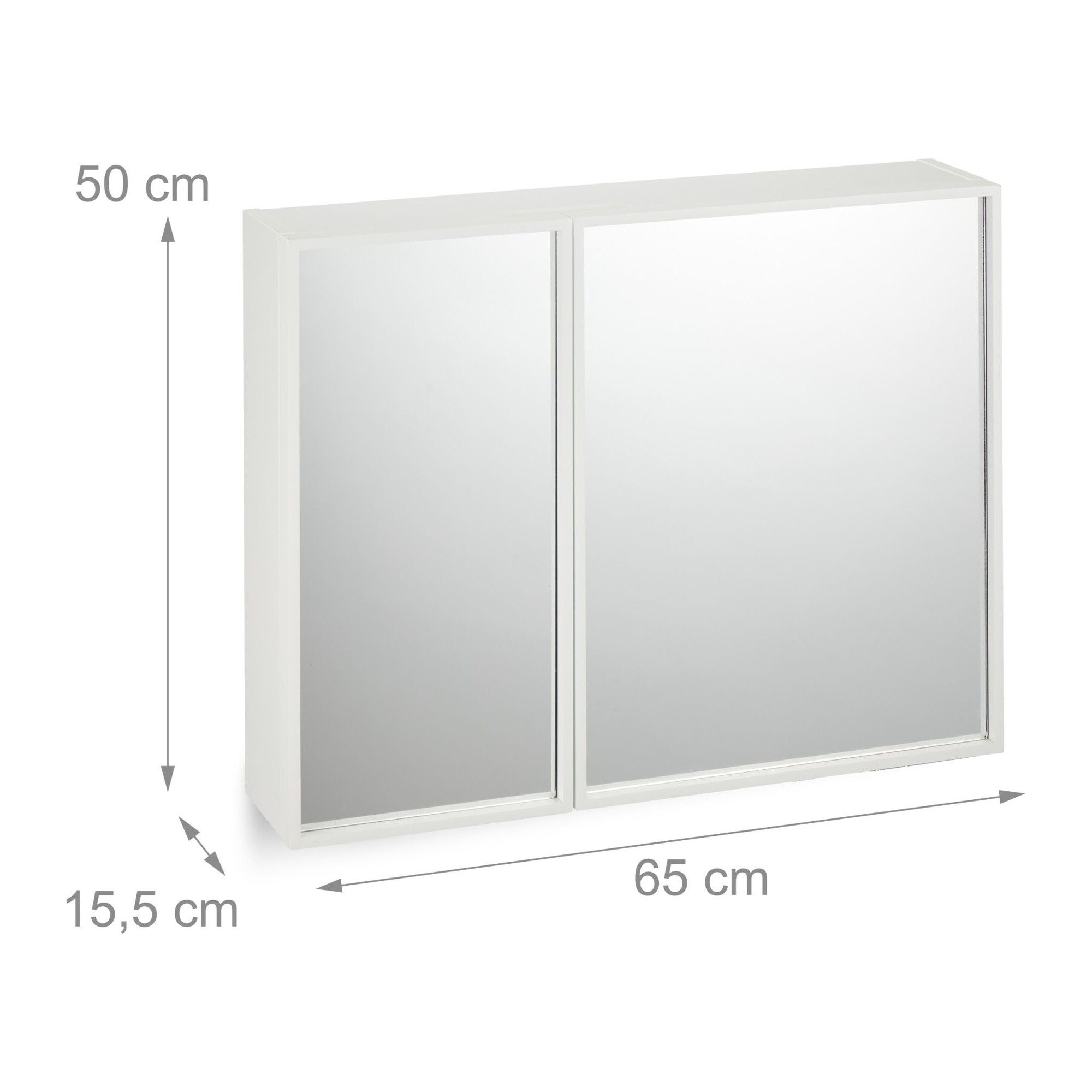 Mobiletto a specchio con 2 ante