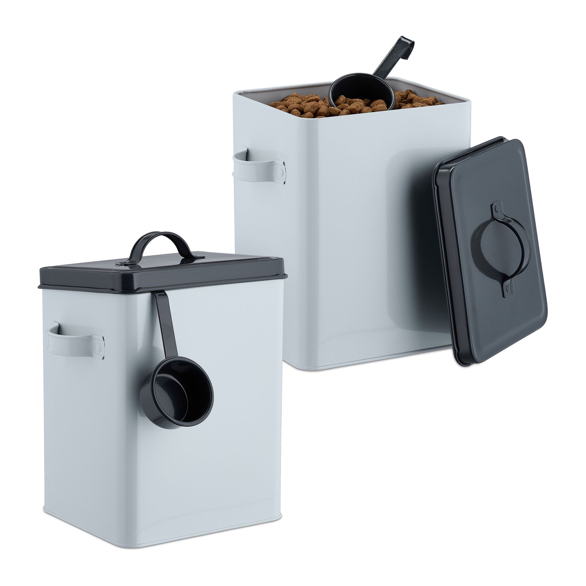 Lunchbox met lepel set van 2