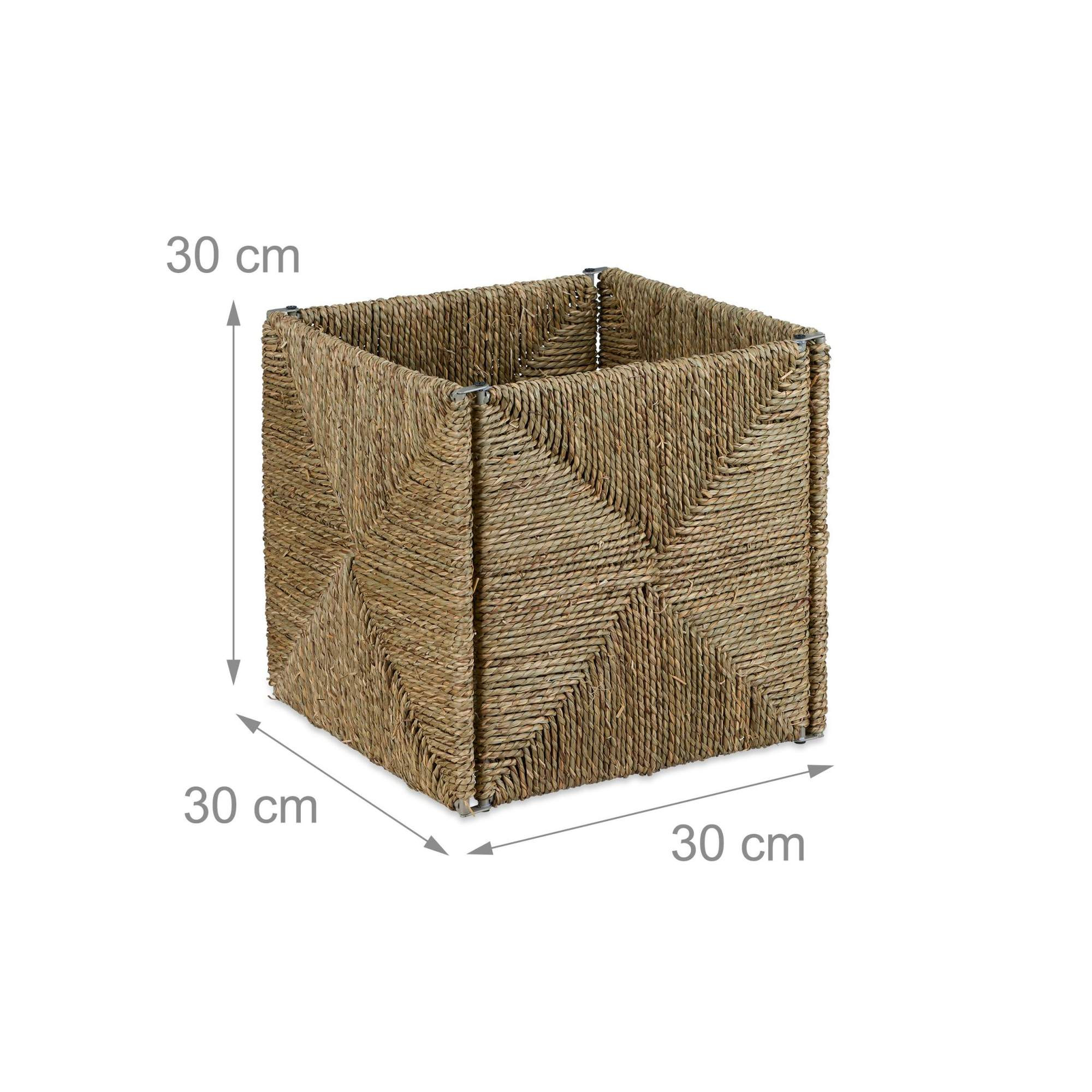 Panier de rangement carré en algues