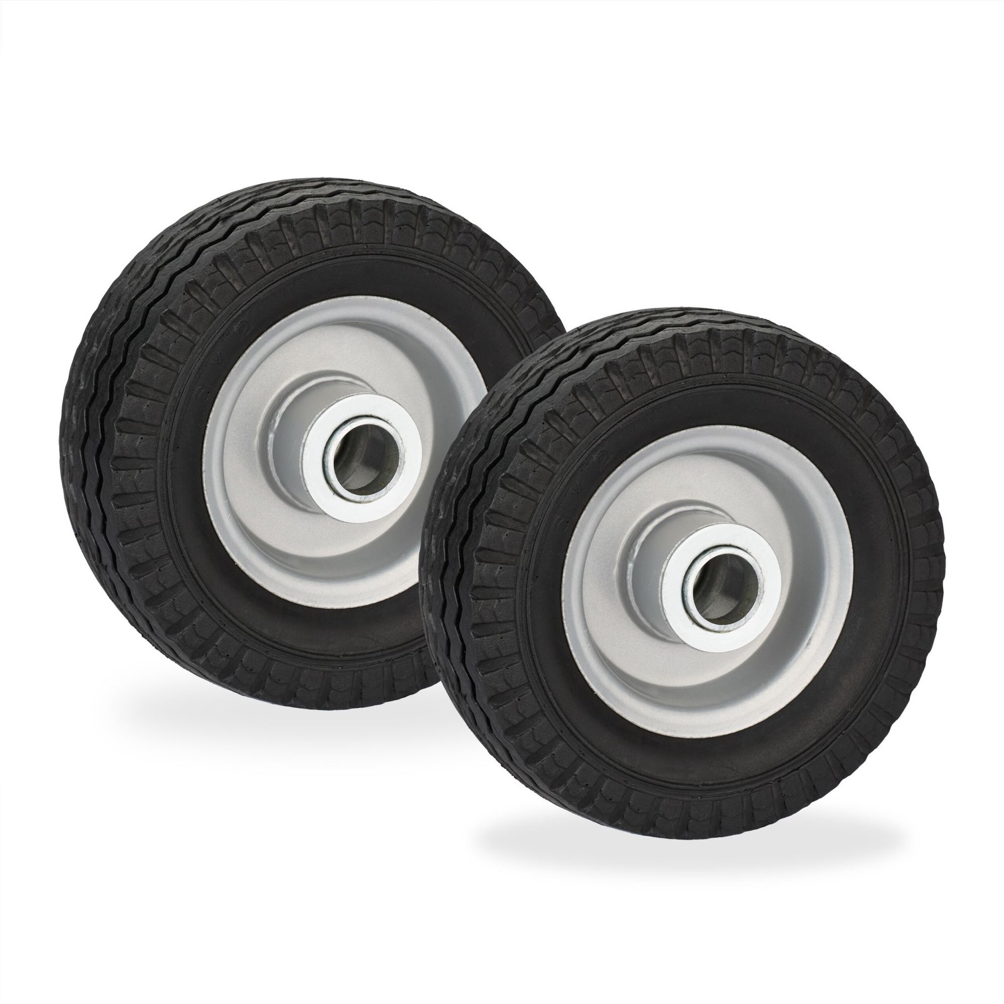Solid rubber wheels, 2 pcs