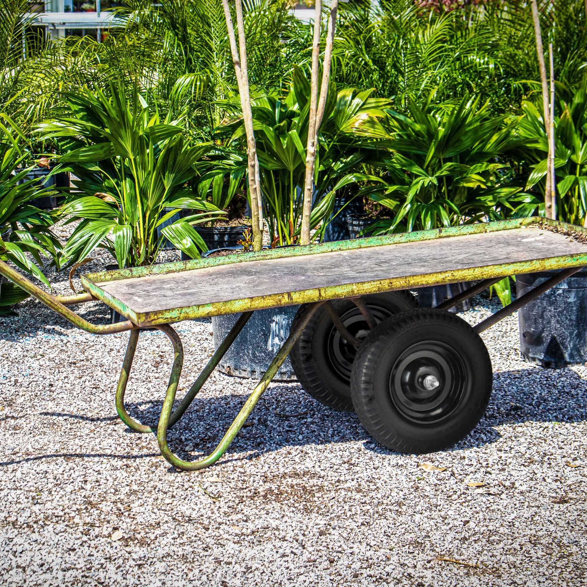 Roda para carrinho de mão 4.00-8 com eixo