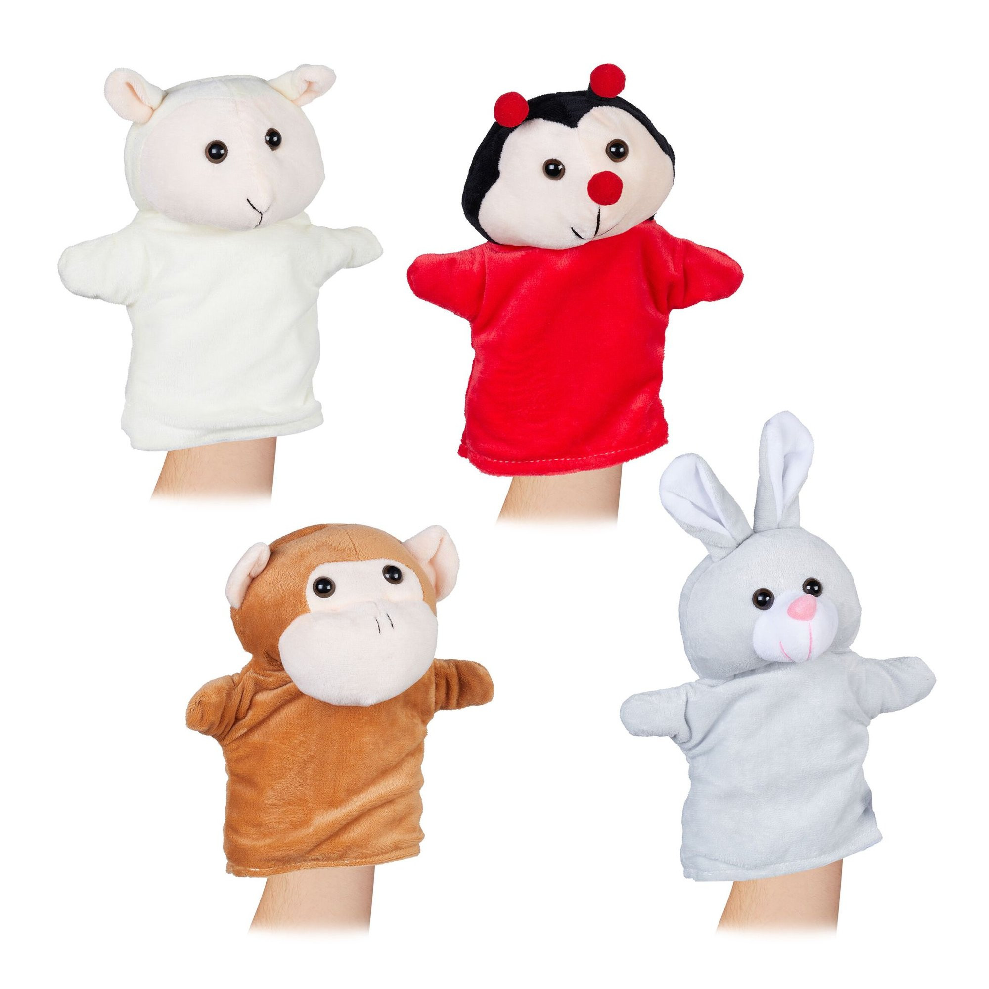 Burattini per bambini set da 4