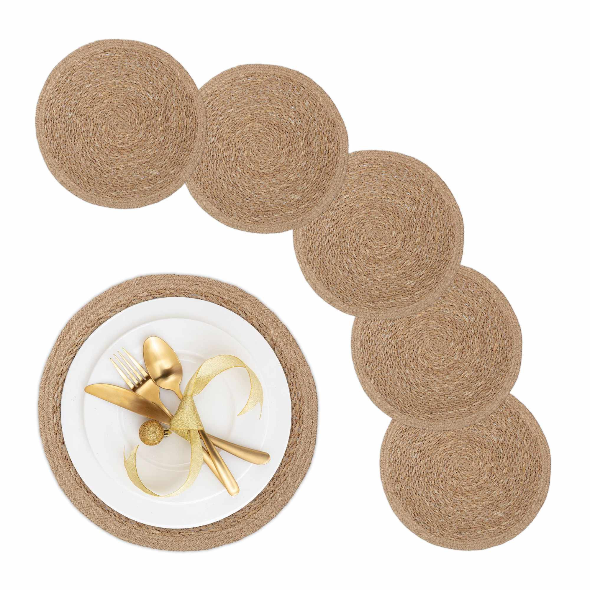 Set de table 6 parts jacinthe d'eau