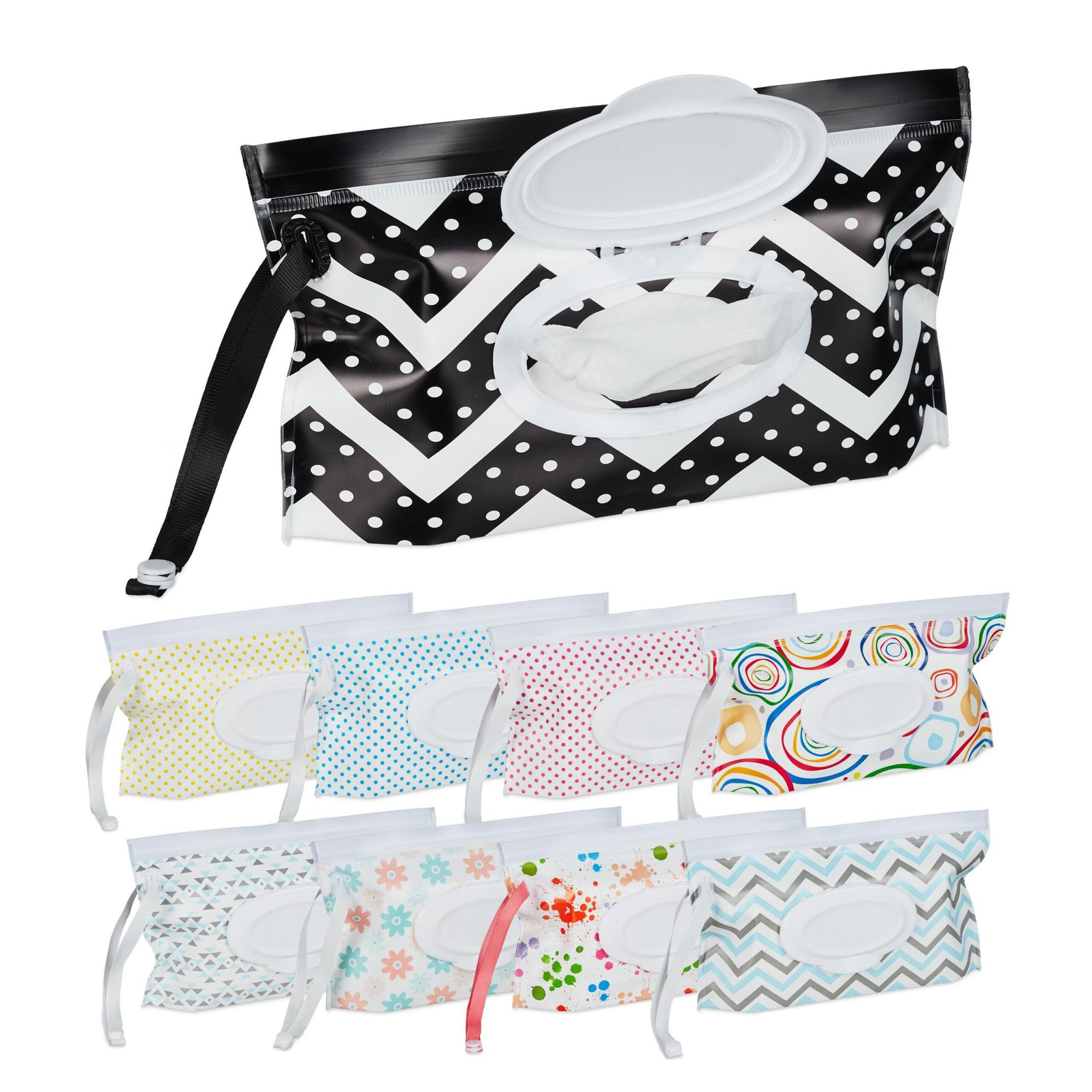 Sacs avec lingettes humides, 9 pc