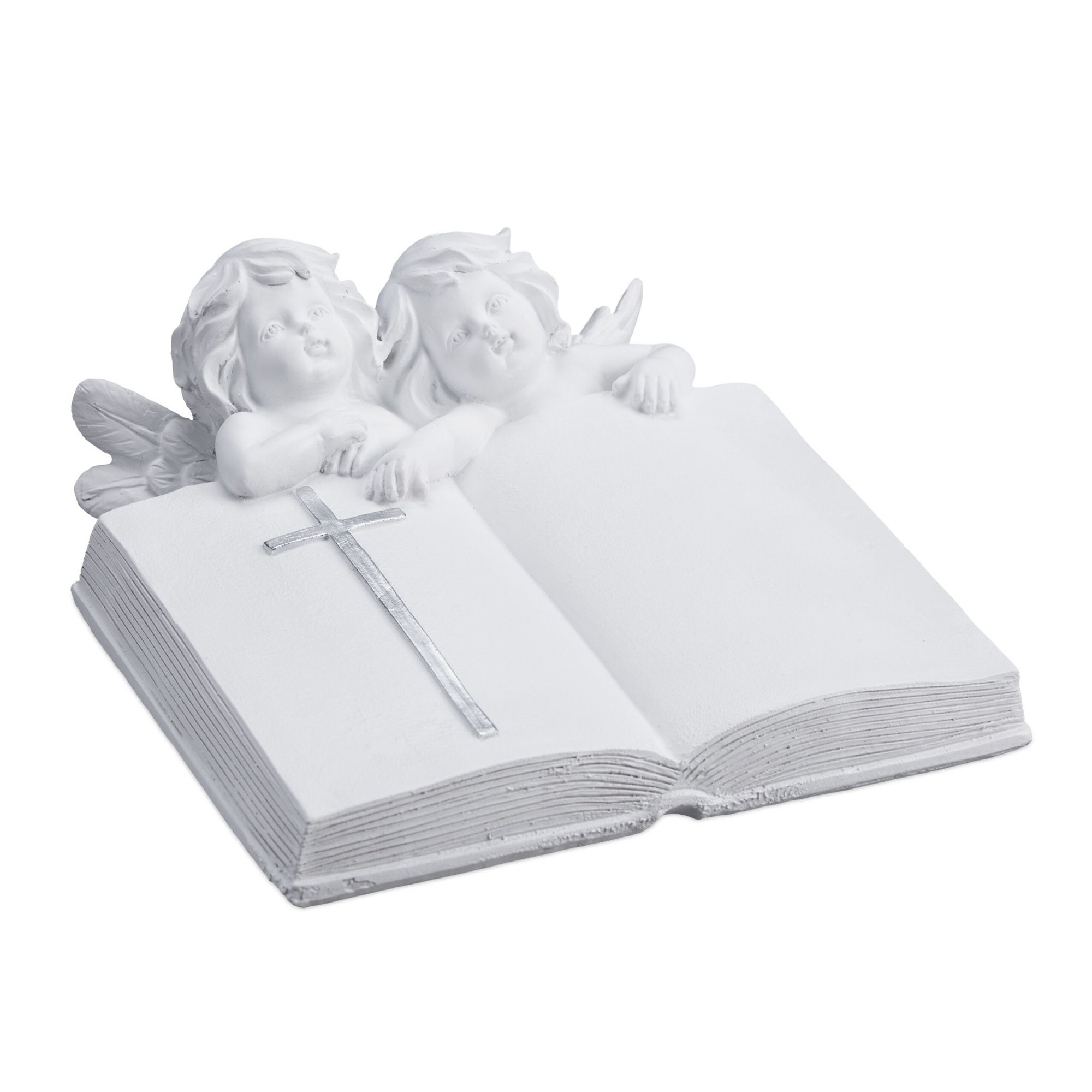 Grabender Engel mit Buch