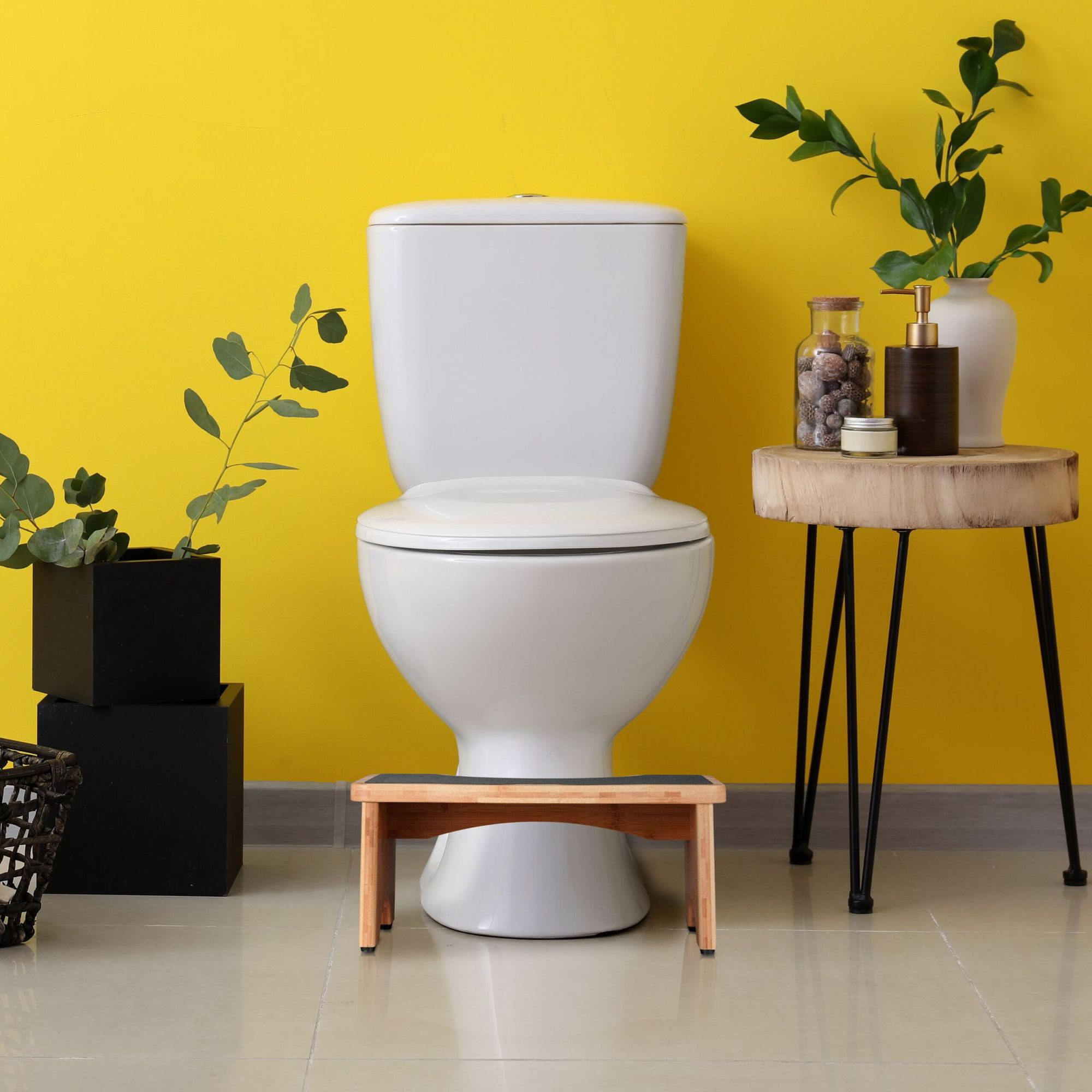 Toilettensitz aus Bambus