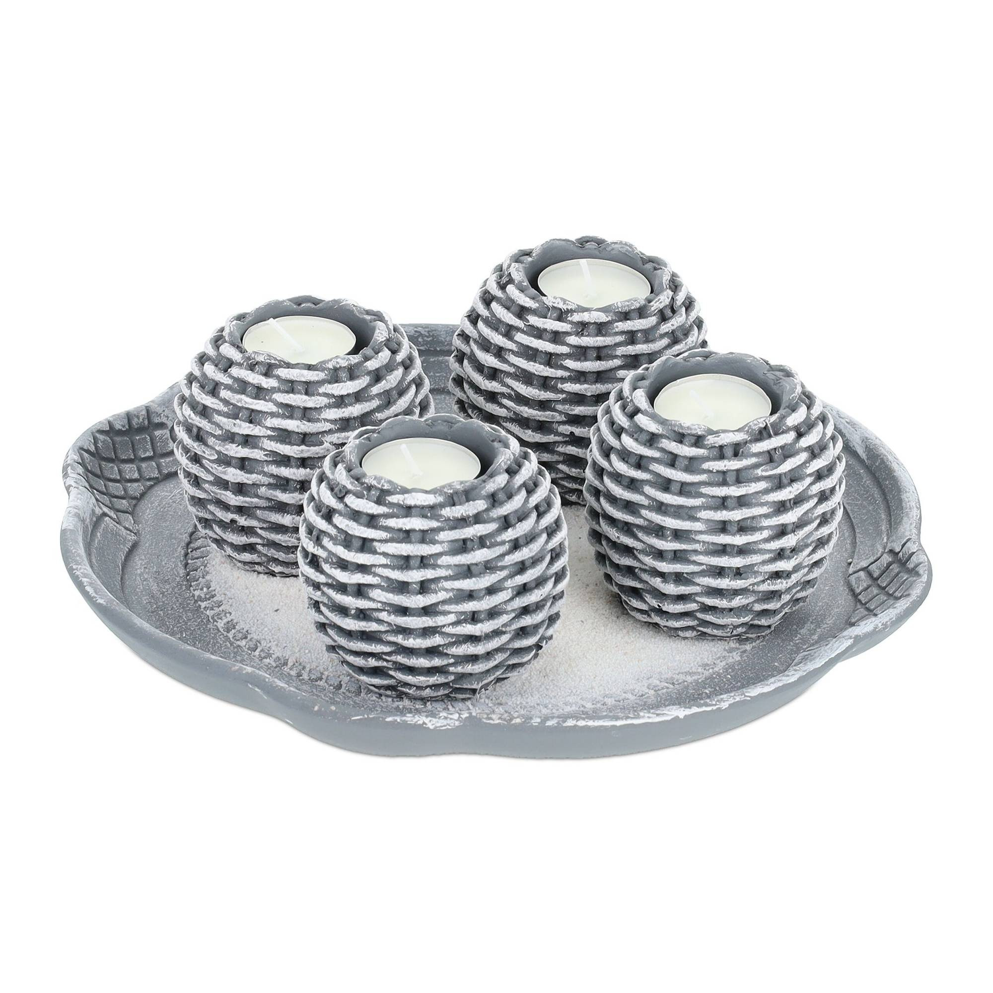 Light decoration with 4 tealight holders