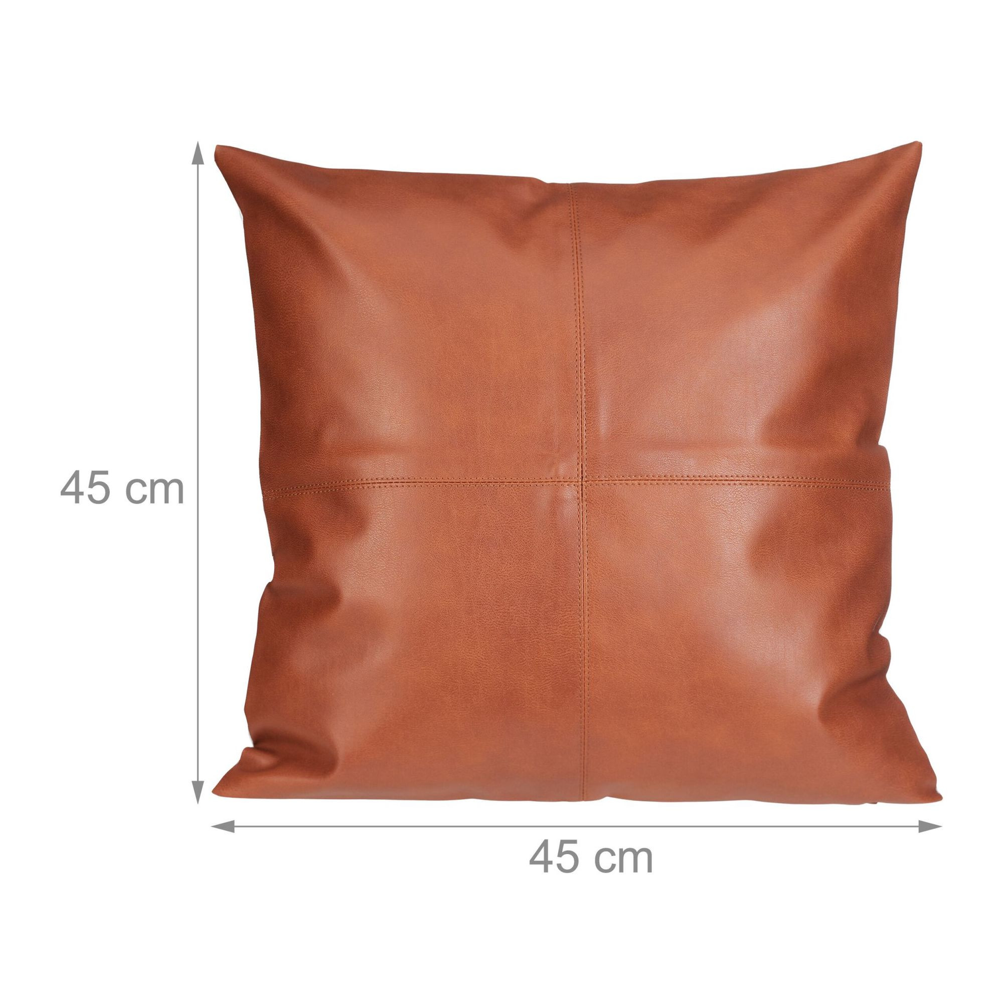 Fodera per cuscino in similpelle - set da 2