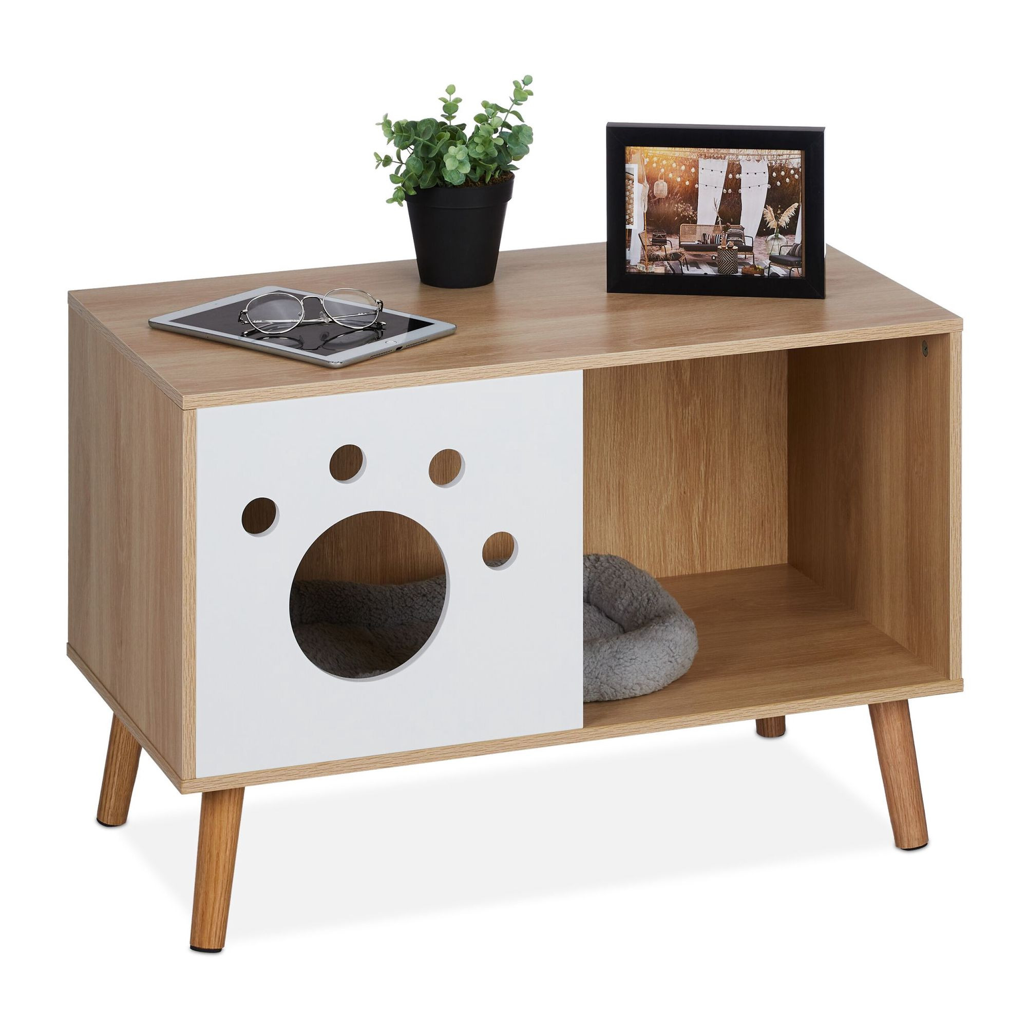 Meuble pour chat avec entrée