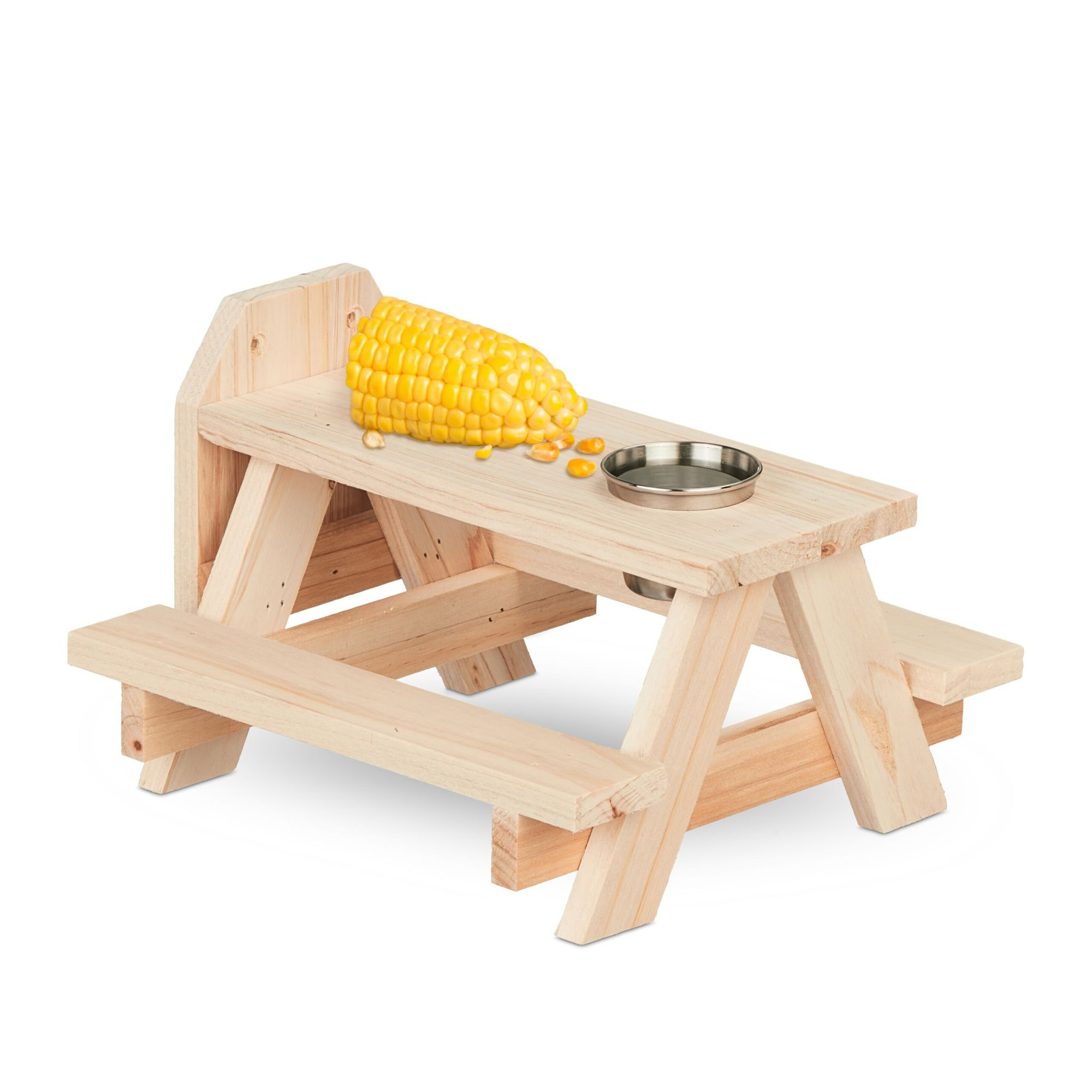 Mesa de esquilo com bebedouro