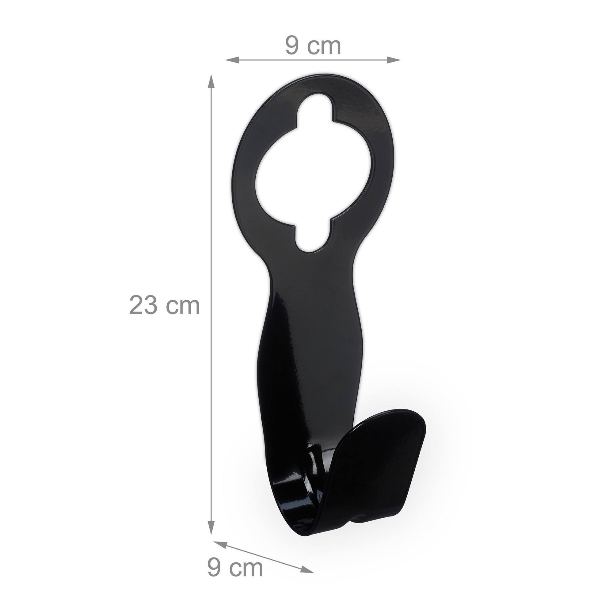 Support de durite noir lot de 2
