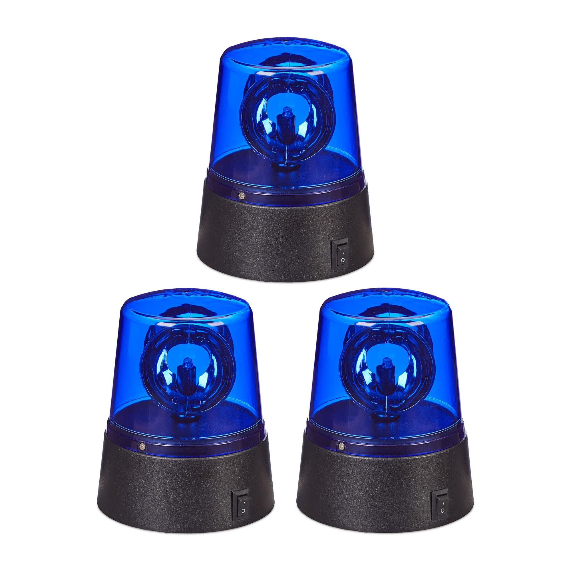 Set di 3 luci LED blu
