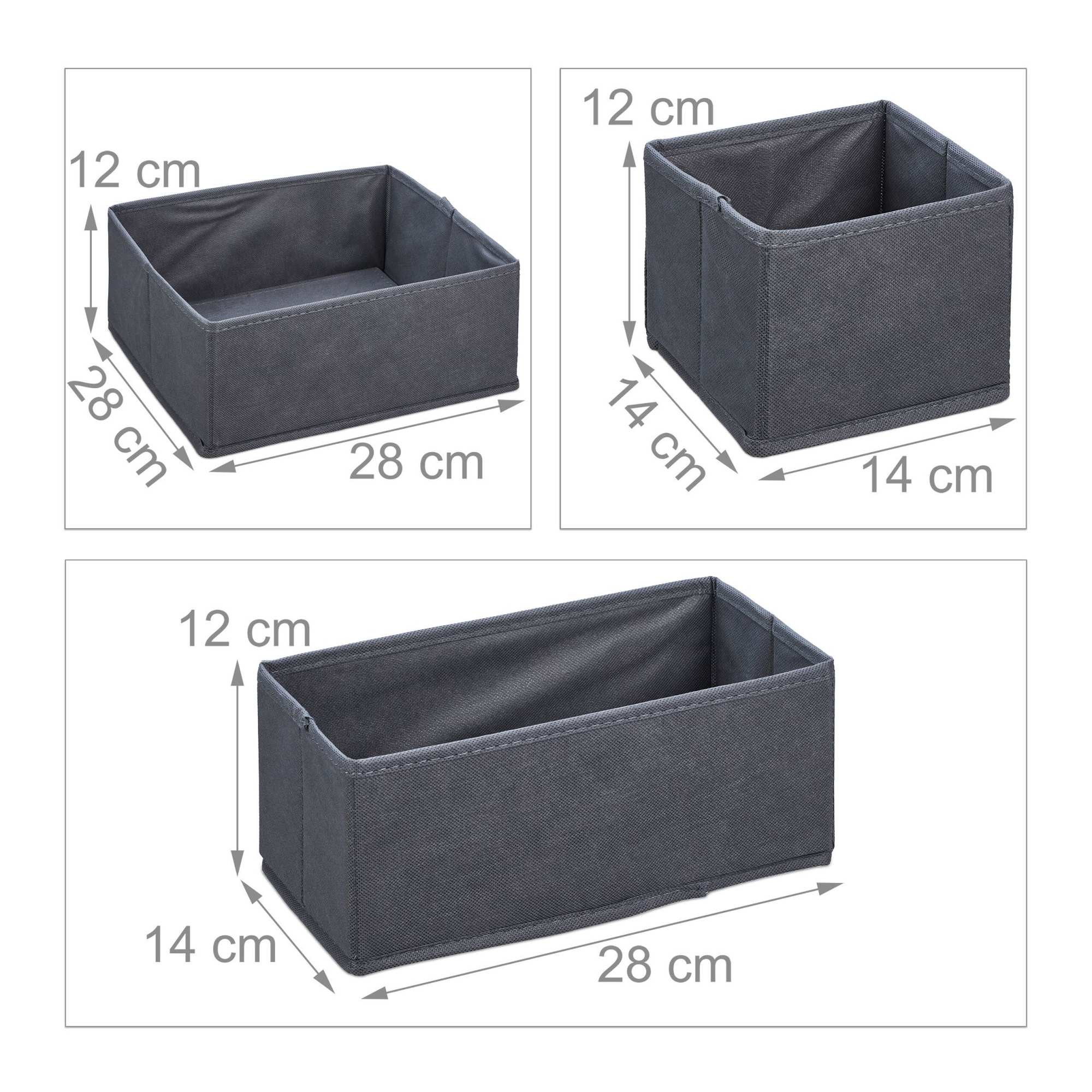 6er-Set Schubladenteiler